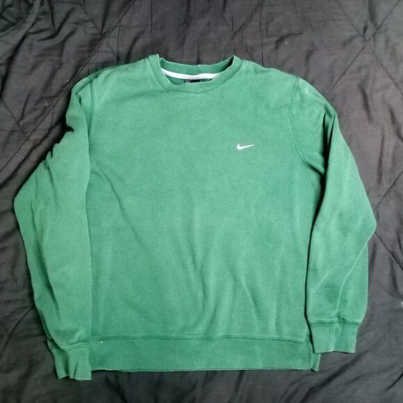 Nike × Vintage Vintage Y2K Nike Small Swoosh Crewneck Sweatshirt Size US L / EU 52-54 / 3 - 2 Thumbnail