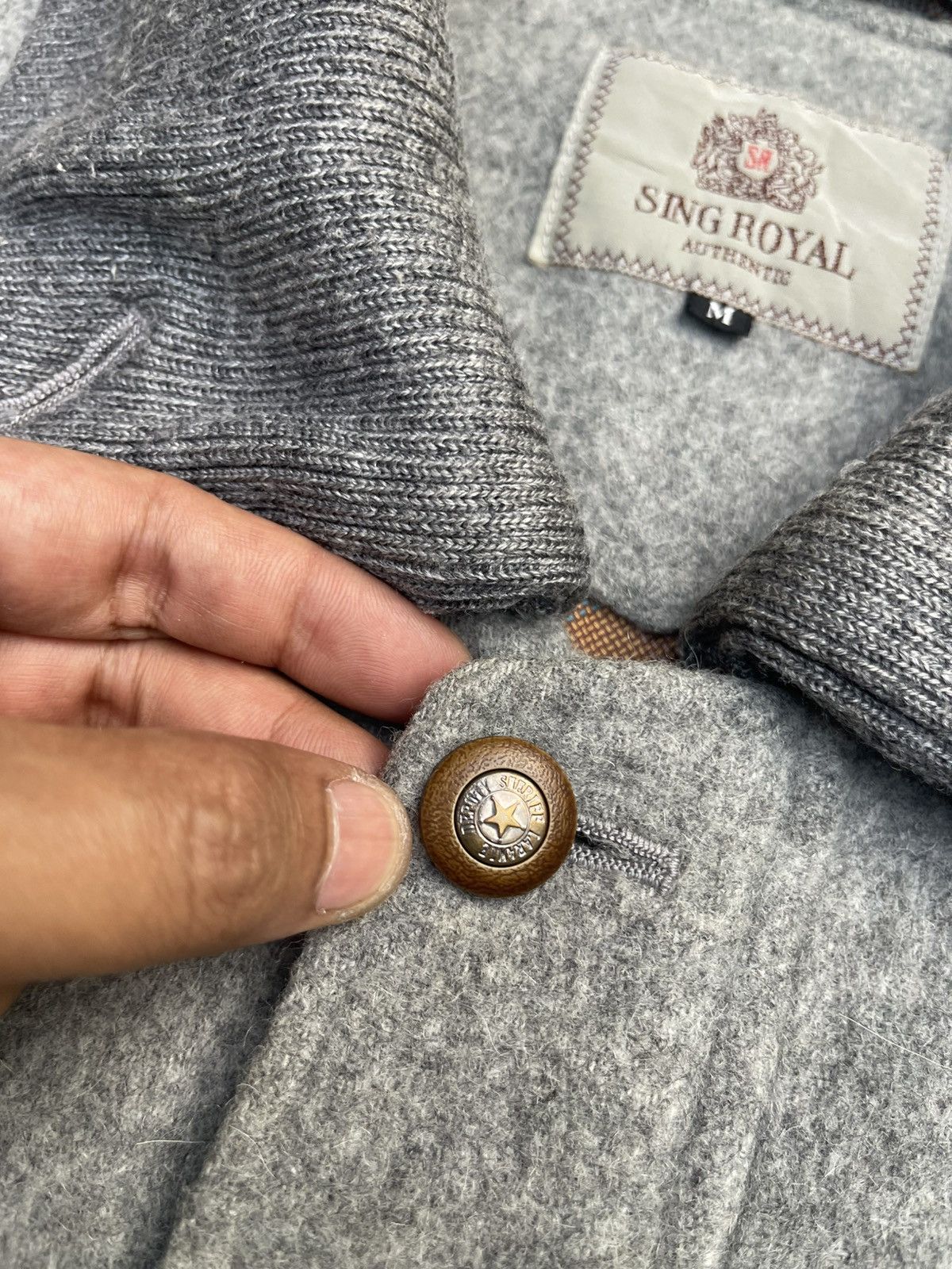 Vintage Sing Royal Vintage Wool Bomber Jacket Grey Size M Size US M / EU 48-50 / 2 - 4 Thumbnail