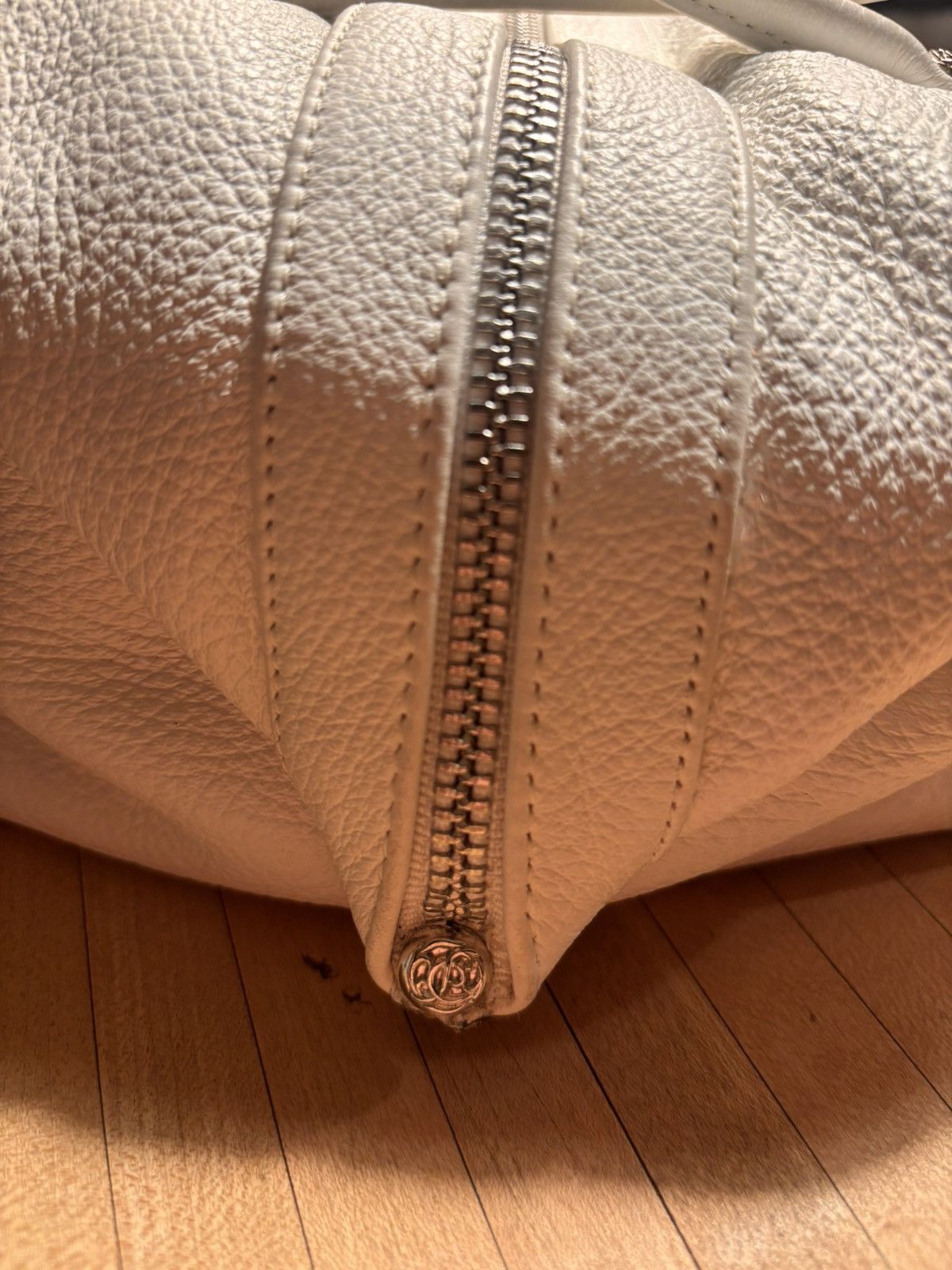 Chrome Hearts Chrome Hearts White Leather Monica Bag With Silver Cross Size ONE SIZE - 9 Thumbnail