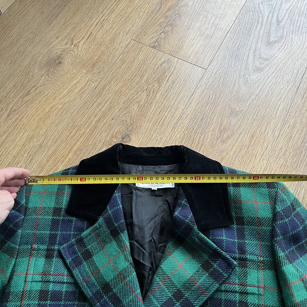 Yves Saint Laurent Archive Saint laurent rive gauche tartan short wool jacket Size L / US 10 / IT 46 - 10 Thumbnail
