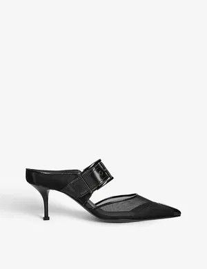 Alexander McQueen o1y0325 Mules in Black Size US 7 / IT 37 - 1 Thumbnail