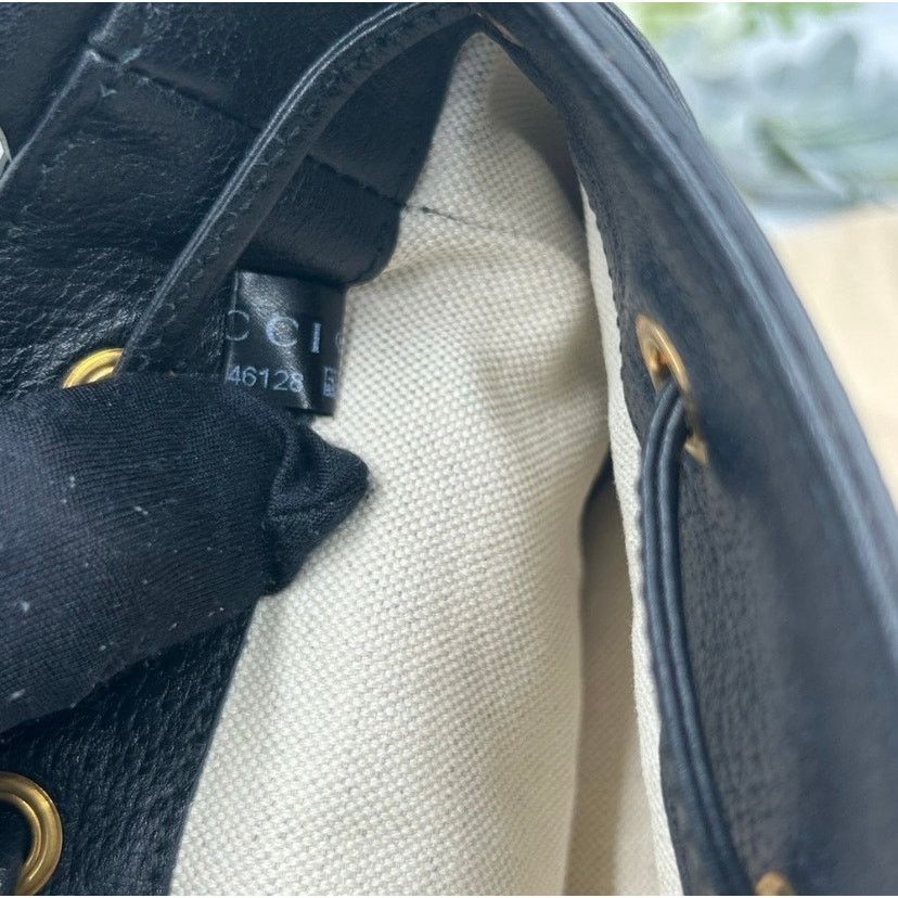 Gucci Gucci OPHIDIA blue velvet bucket bag with leather trim Size ONE SIZE - 13 Thumbnail