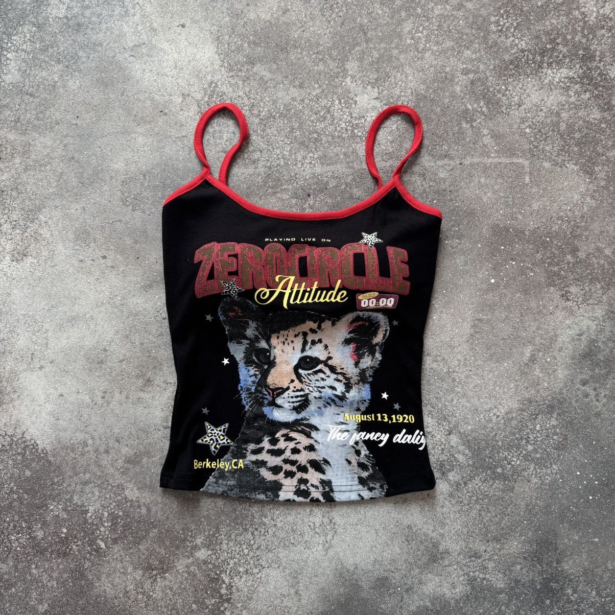 Hysteric Glamour Amazing Y2K Leopard Vintage Sexy Glam Push Up Tank Top Size M / US 6-8 / IT 42-44 - 2 Thumbnail