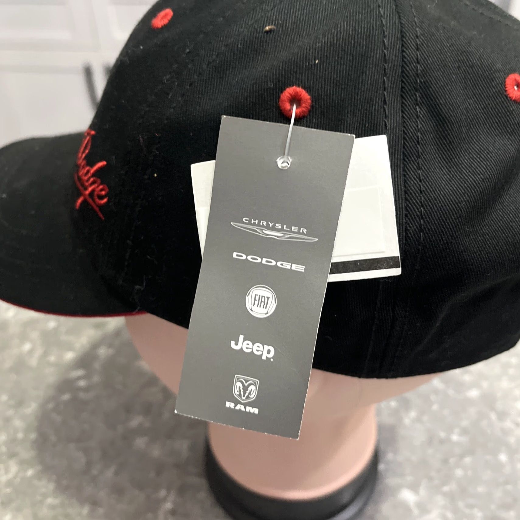 PONY Dodge Hat Women Strap Back Black Embroidered Logo Pony Tail Cap Size ONE SIZE - 2 Thumbnail