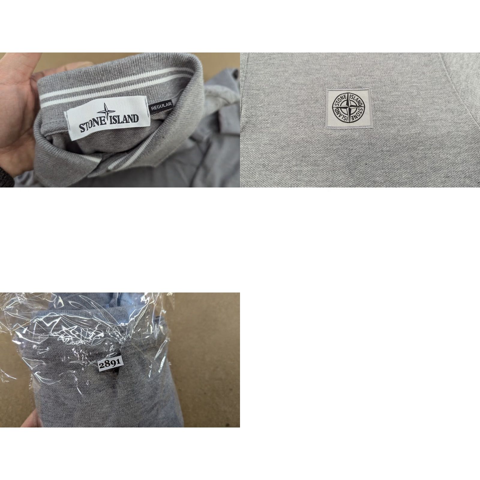 Stone Island Stone Island Mens Polo Shirt Size S Long Sleeves Gray Regular Fit Size US S / EU 44-46 / 1 - 9 Thumbnail