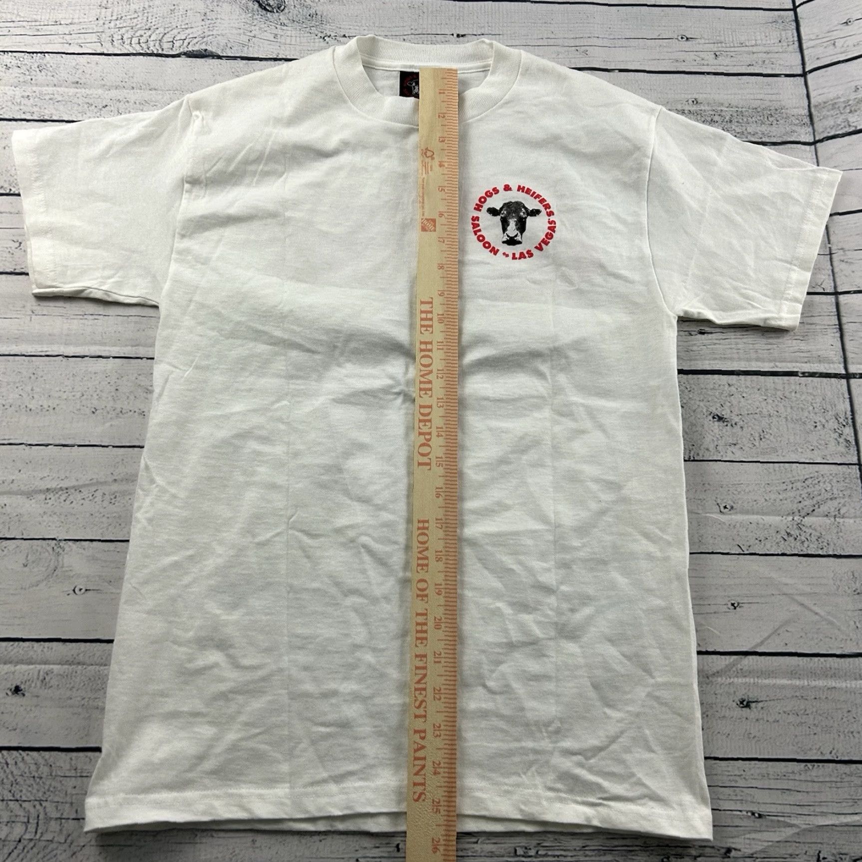 Vintage VTG Hogs & Heifers Las Vegas Short Sleeve Shirt Men S White Size US S / EU 44-46 / 1 - 4 Thumbnail