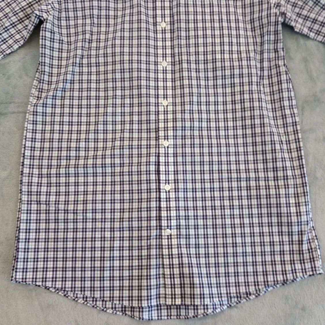 Stafford Stafford Shirt Mens Size 16 Tall Purple Plaid Long Sleeve Button Up Size US L / EU 52-54 / 3 - 4 Thumbnail