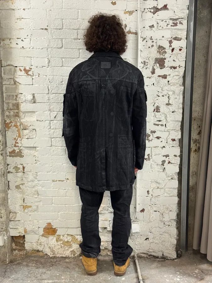 Dolce & Gabbana AW2003 Dolce & Gabbana Black Cotton Cargo Long Jacket Size US M / EU 48-50 / 2 - 4 Thumbnail