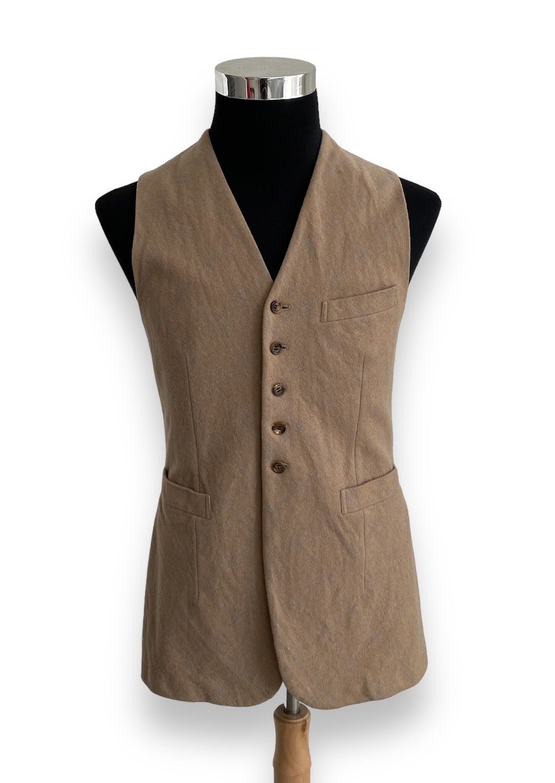 image of Comme Des Garcons x Tricot Comme Des Garcons runway Vintage Tricot Cdg Wool Paisley Vest in Cream, 