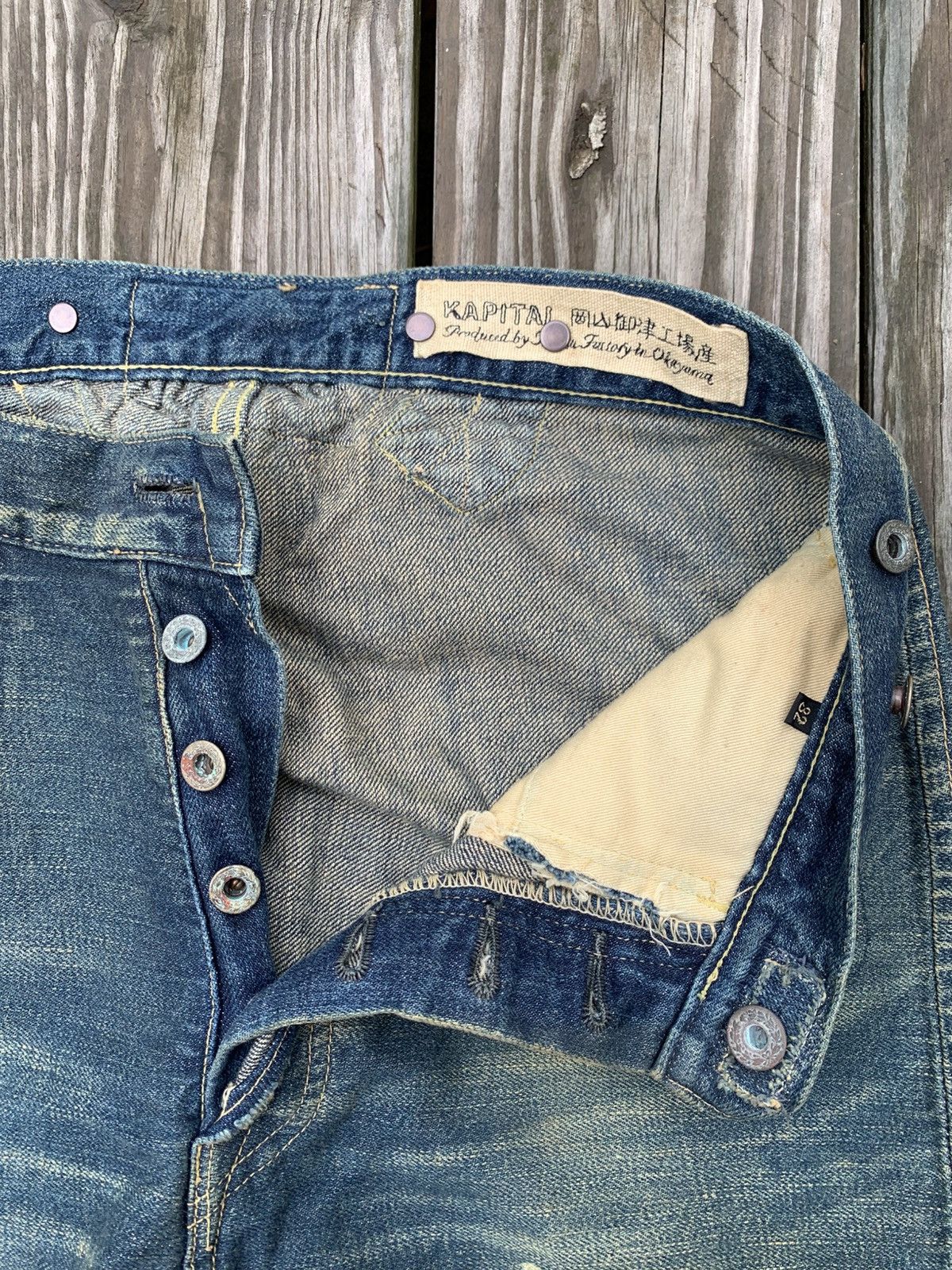 Kapital Kountry Kapital Kountry Miner Jeans with Suspenders Size US 30 / EU 46 - 3 Thumbnail