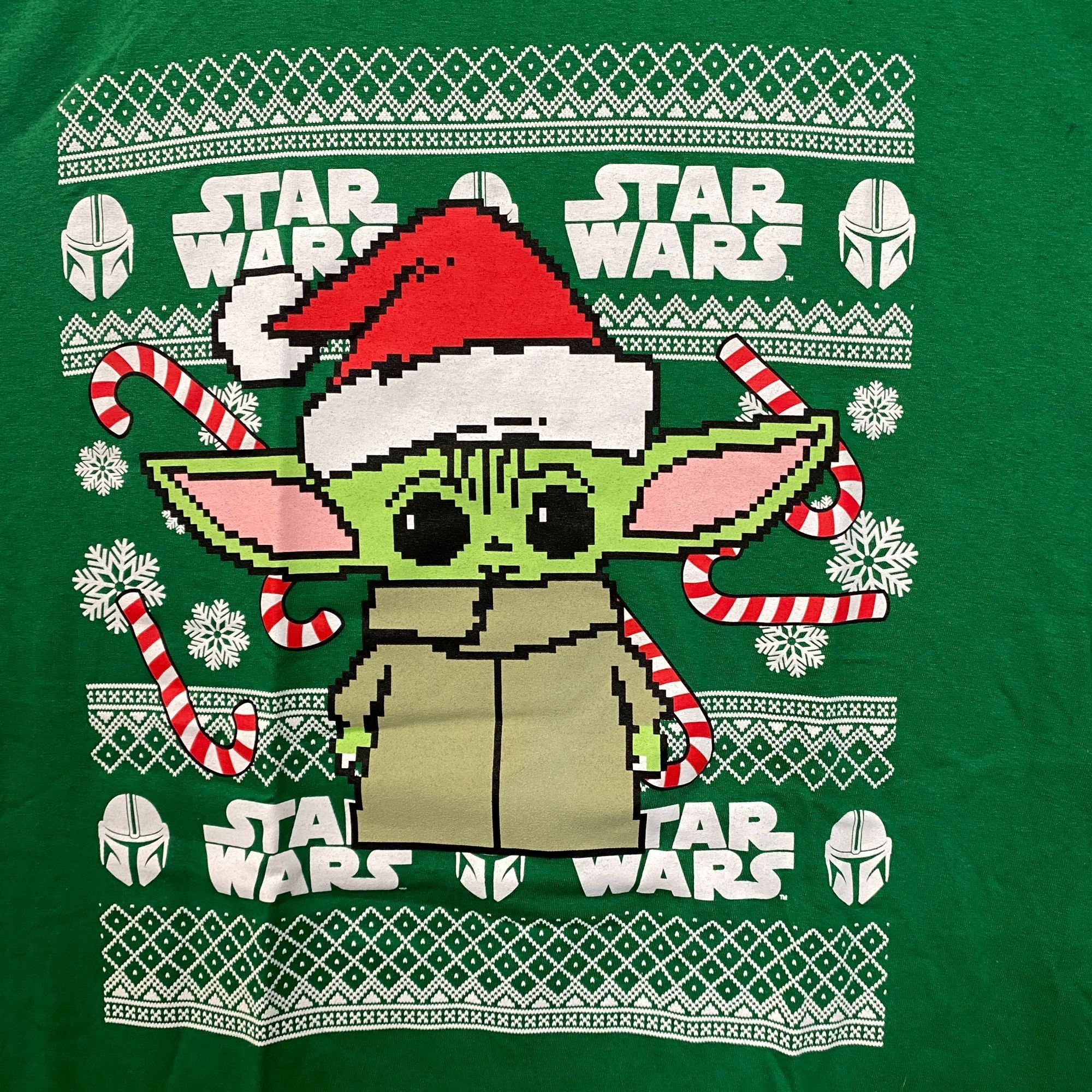 Star Wars Star Wars Santa Grogu The Mandalorian Ugly Christmas Tee L Size US L / EU 52-54 / 3 - 2 Thumbnail