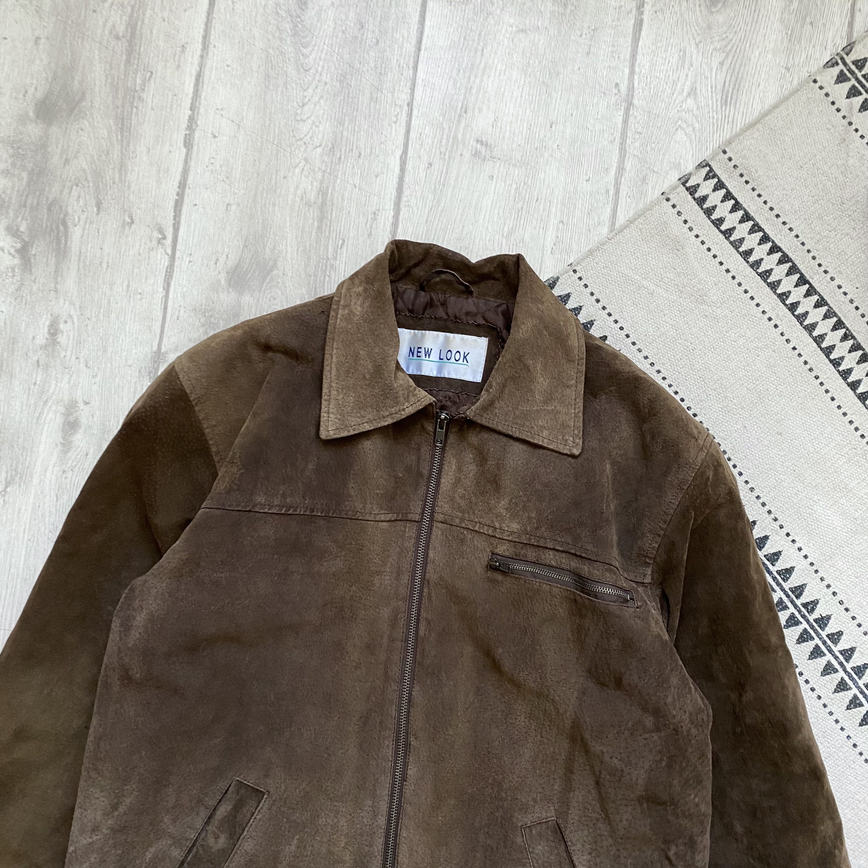 Genuine Leather Vintage 80-90s Faded Leather Brown jacket Genuine Suede Size US S / EU 44-46 / 1 - 2 Thumbnail