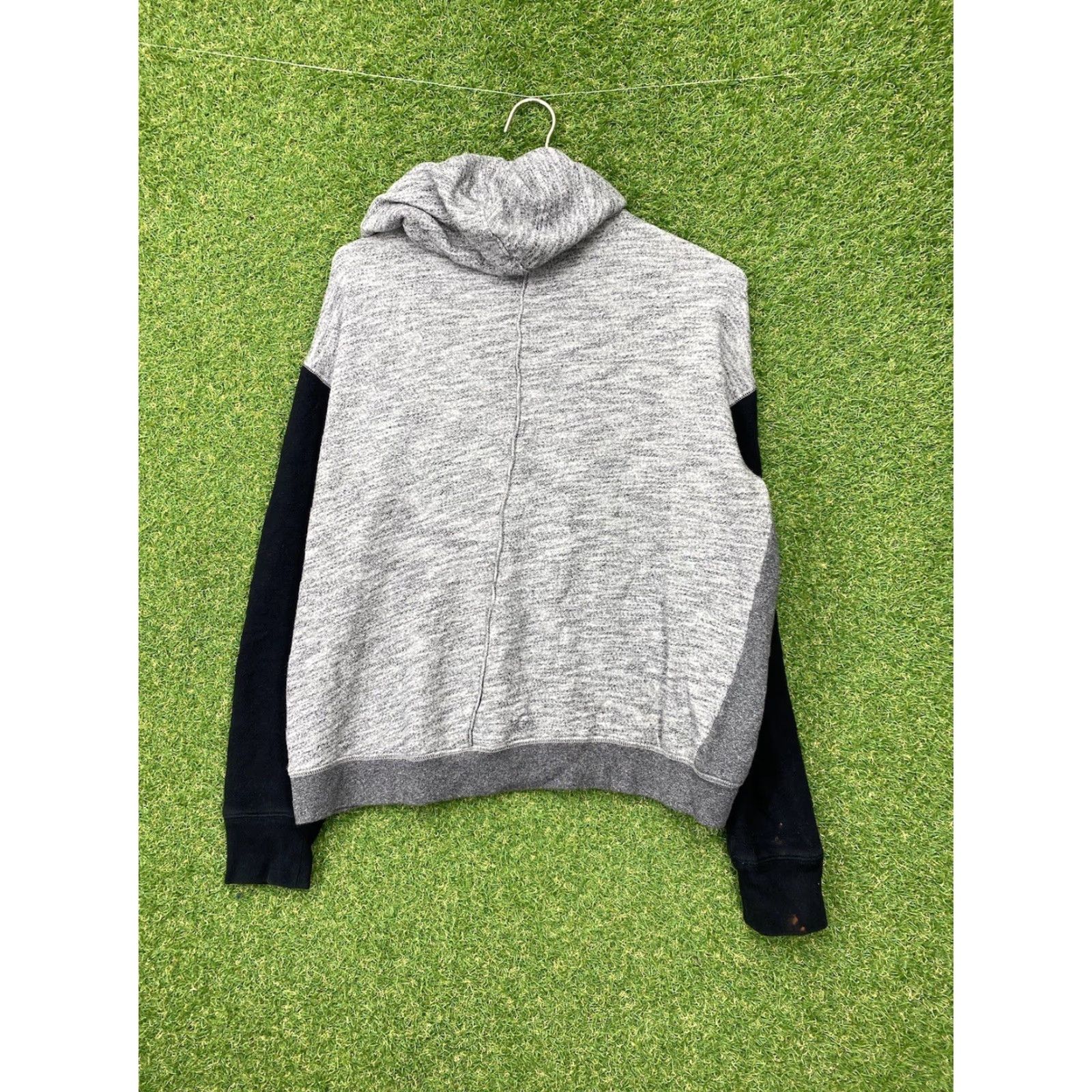 Rag & Bone Rag & Bone Hoodie Womens Medium Full Zip Sweater Gray Cotton Knit 90s Casual Everyday Zipper Hooded Size M / US 6-8 / IT 42-44 - 2 Thumbnail