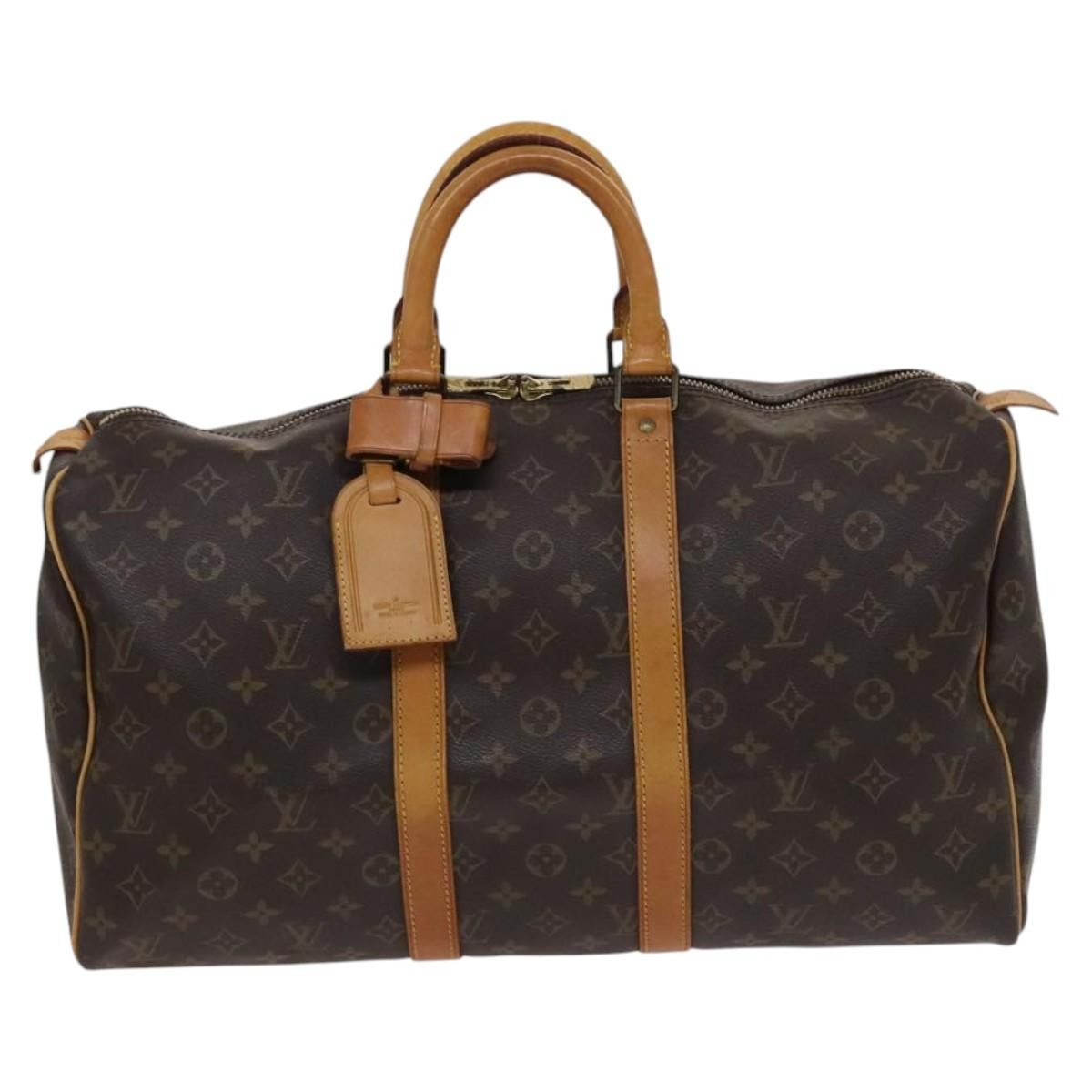 Louis Vuitton Keepall 45 Brown Canvas Travel Bag (Pre-Owned) Size ONE SIZE - 1 Thumbnail