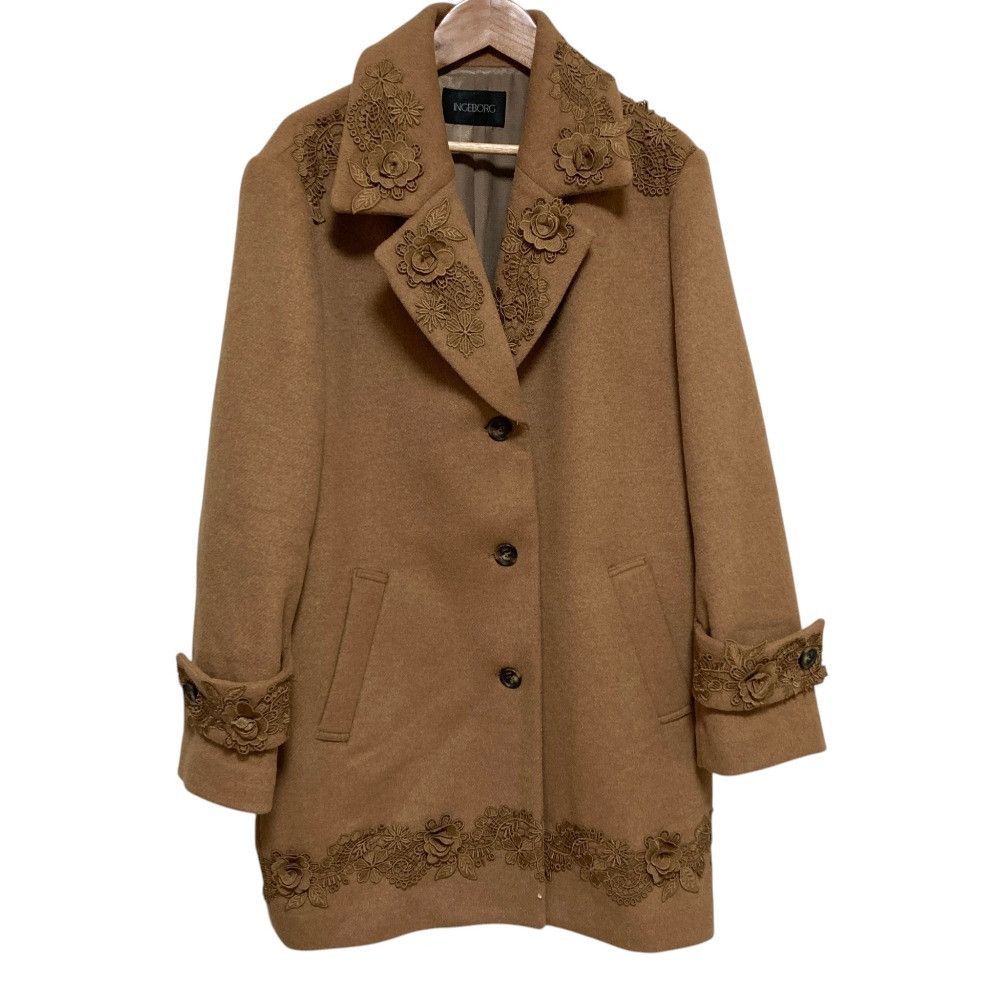 Other Other INGEBORG Wool Tweed Lace Coat Textile Outerwear A2253FC455 DUTY FREE for USA Size ONE SIZE - 1 Thumbnail