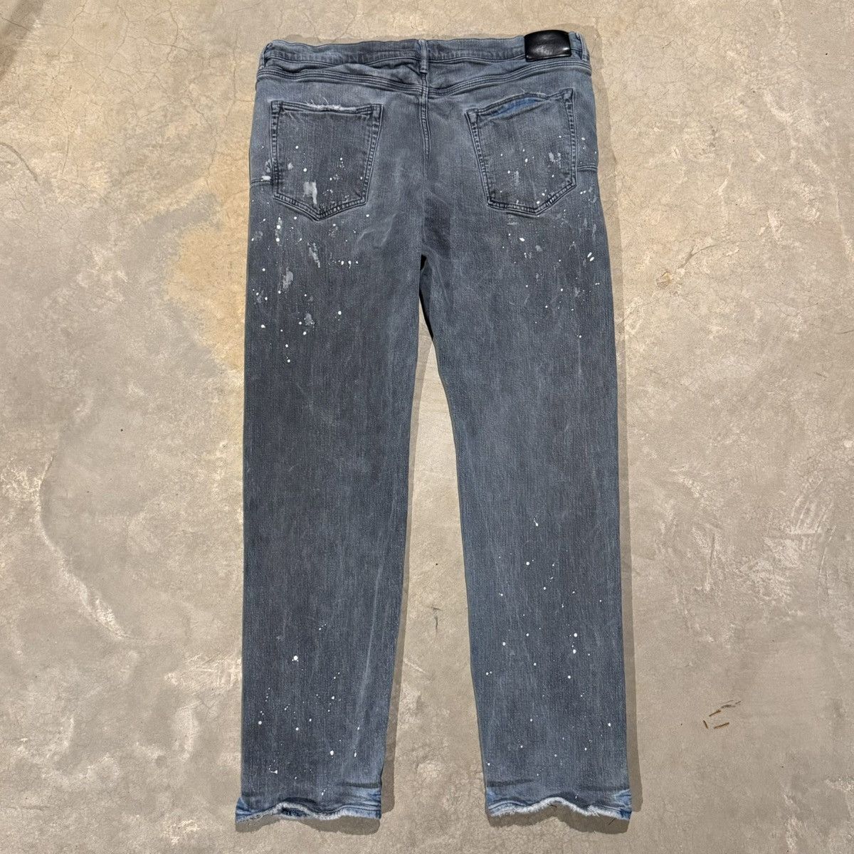 Purple Brand Purple Brand P005 Painters Waxed Indigo Slim Straight Denim Size US 40 / EU 56 - 11 Thumbnail
