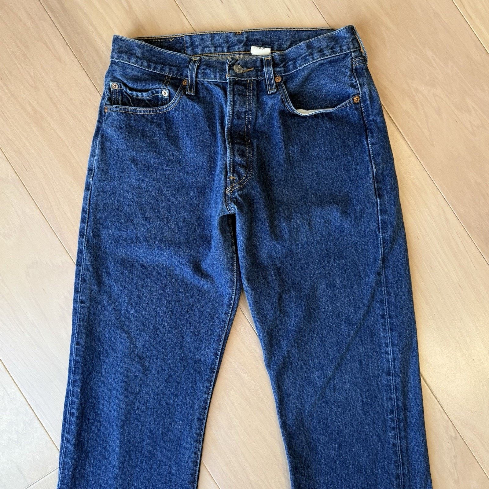 Levi's × Vintage Vintage Levis 501 Jeans 30 Blue Straight Leg Denim Women Size US 30 / EU 46 - 3 Thumbnail