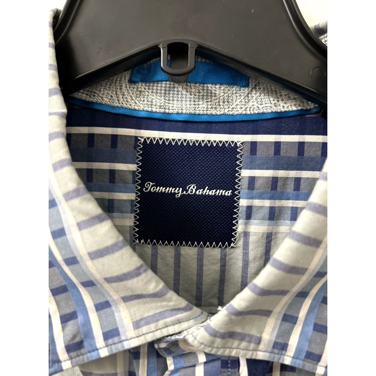 Tommy Bahama Tommy Bahama Shirt Mens 2XL Blue Striped 100% Pima Cotton Button-Down L/S Size US XXL / EU 58 / 5 - 5 Thumbnail