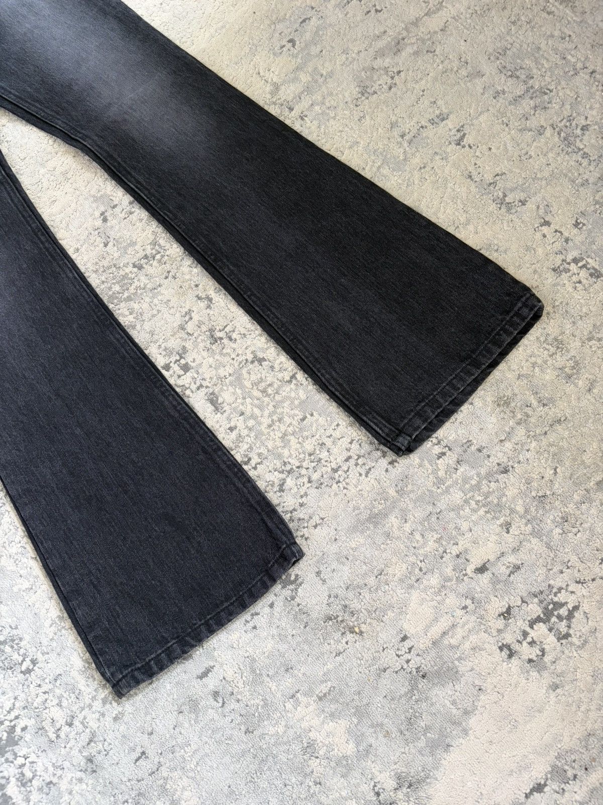 Shellac Faded Black Bootcut Fur Patch Denim Size US 30 / EU 46 - 5 Thumbnail