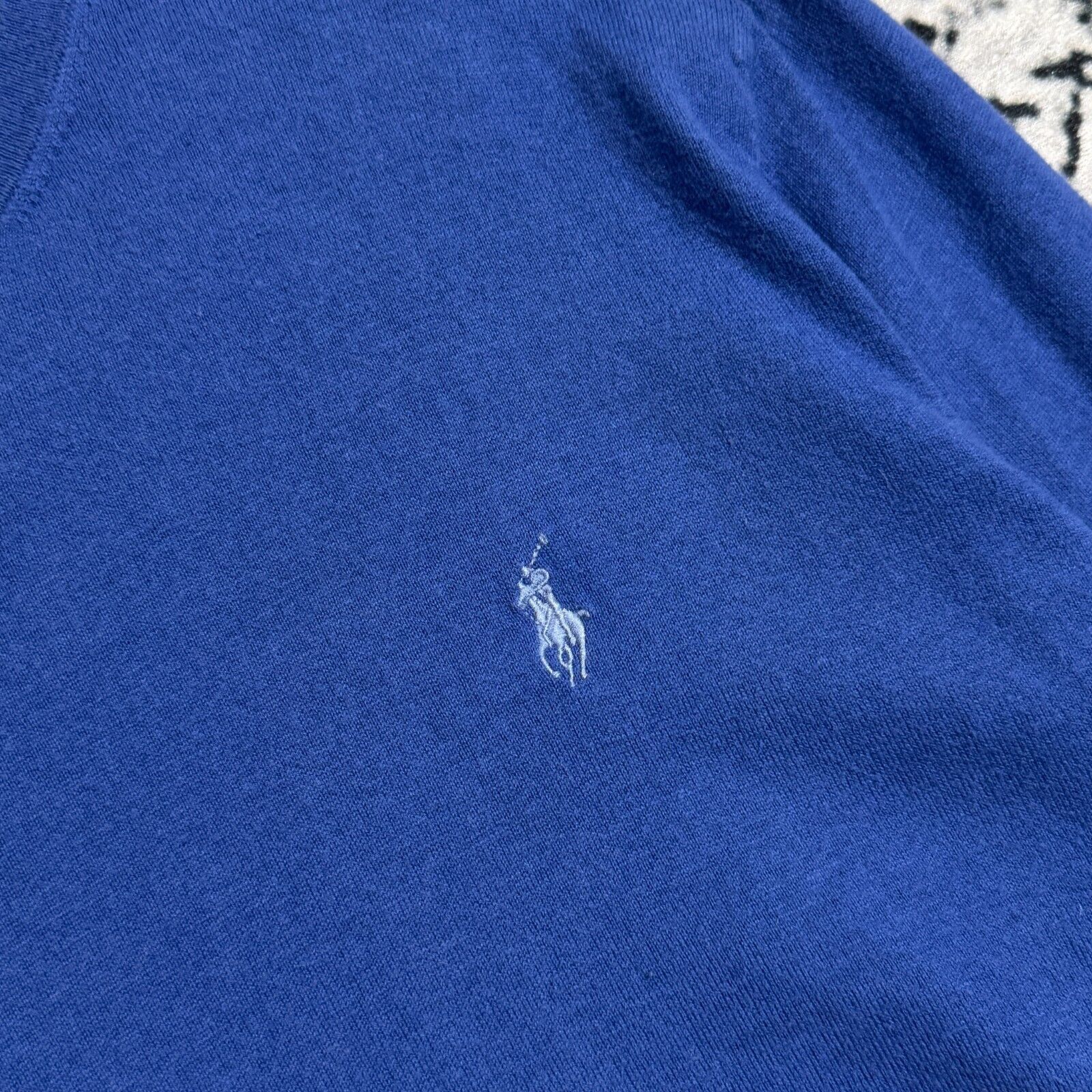 Ralph Lauren × Vintage Vintage Ralph Lauren Blue Cotton Sweater Size XL Boho Y2K Size US XL / EU 56 / 4 - 5 Thumbnail