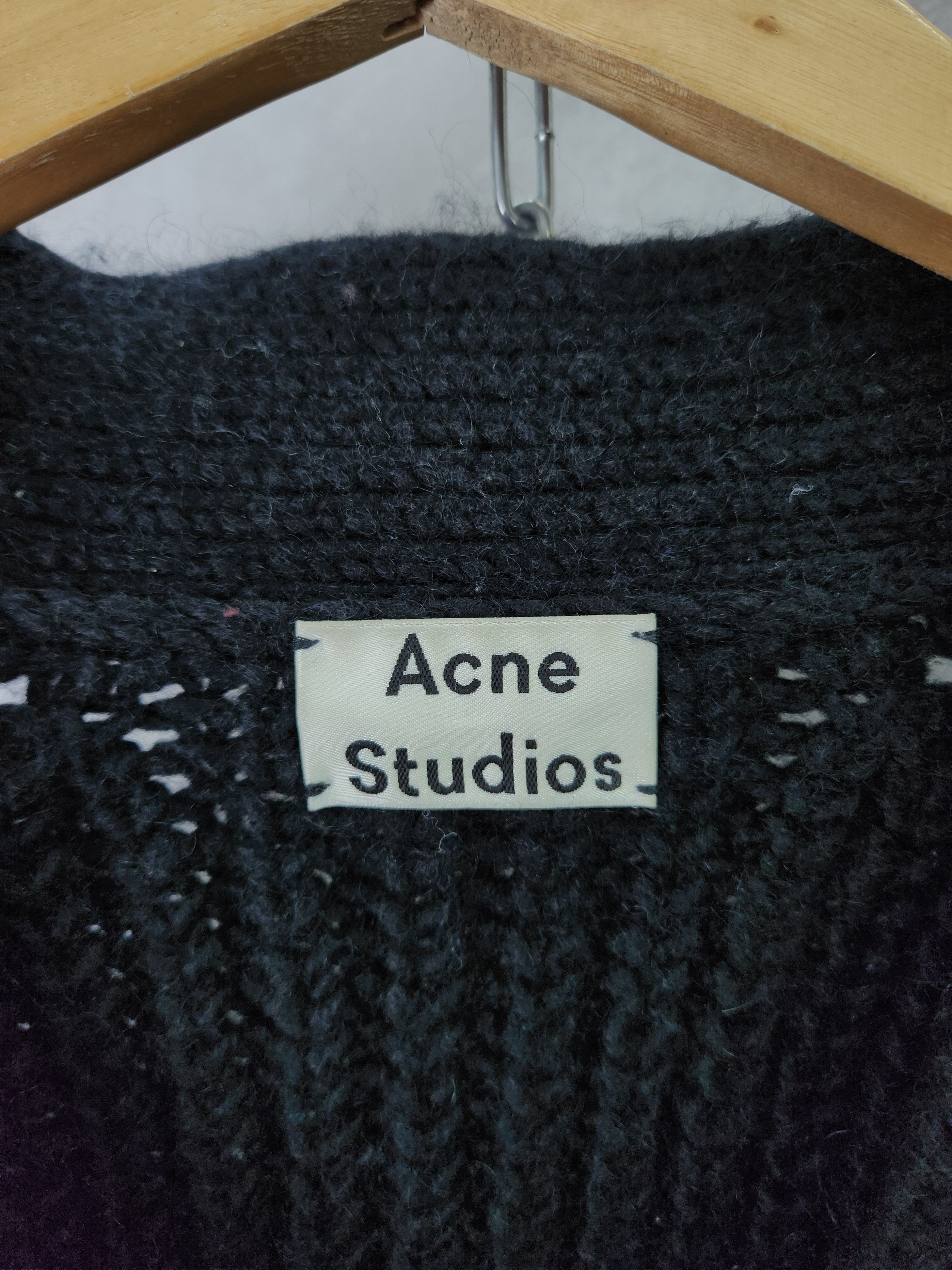 Acne Studios Acne Studios Hadlee Chunky heavy blak cardigan sweater Size XS / US 0-2 / IT 36-38 - 8 Thumbnail