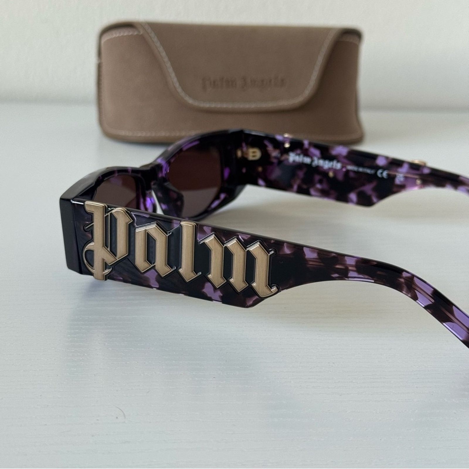 Palm Angels New! Palm Angels Purple Sunglasses, PERI007 3464, Authentic Size ONE SIZE - 5 Thumbnail