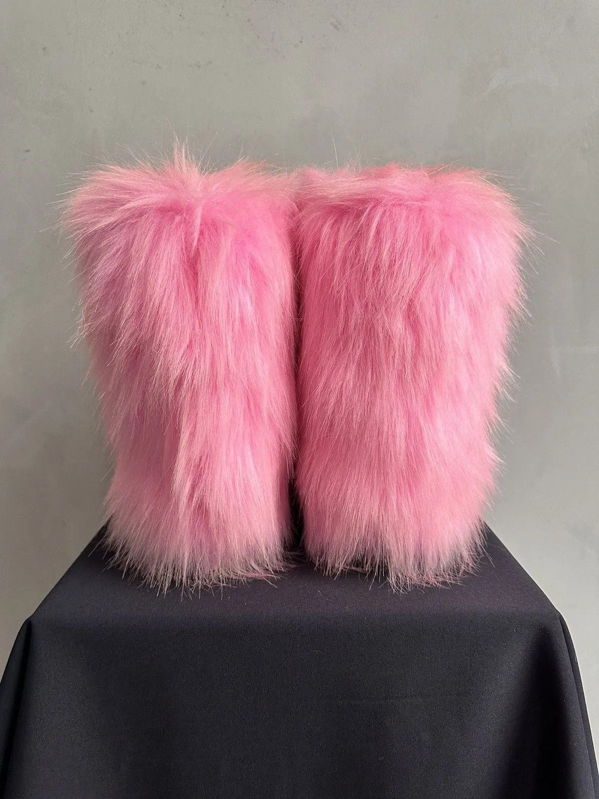 If Six Was Nine Wow😻IFSIXWASNINE FUR FAUX WINTER BOOTS VINTAGE JAPAN Y2K Size US 6 / IT 36 - 5 Thumbnail