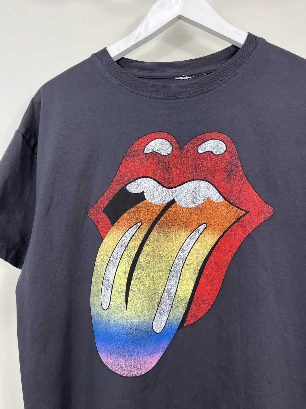 Band Tees × The Rolling Stones × Vintage Vintage The Rolling Stones Tongue Logo Rock Band Tee Size US L / EU 52-54 / 3 - 4 Thumbnail