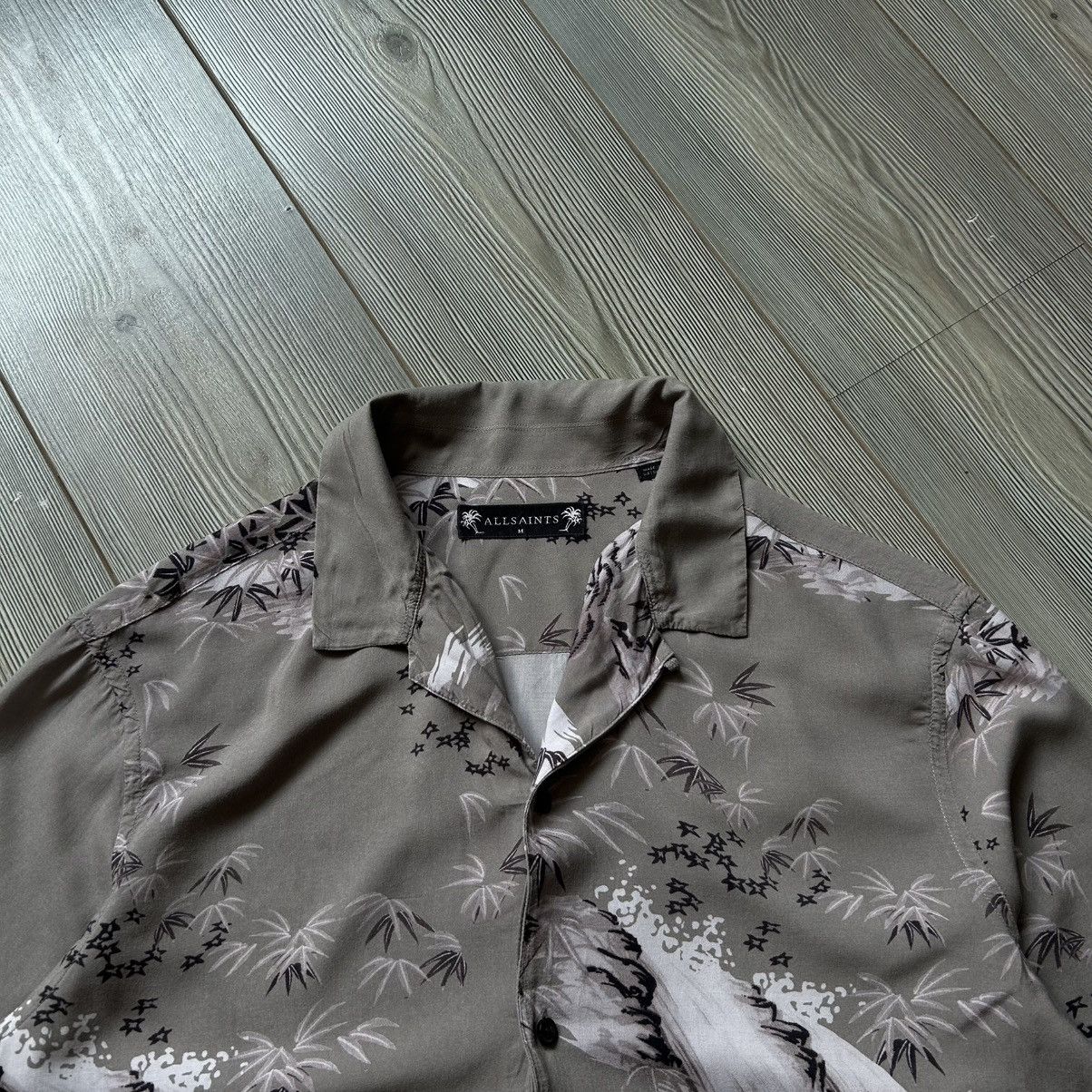 Allsaints Allsaints Java Tiger 100% Viscose Long Sleeve Shirt Size US M / EU 48-50 / 2 - 4 Thumbnail