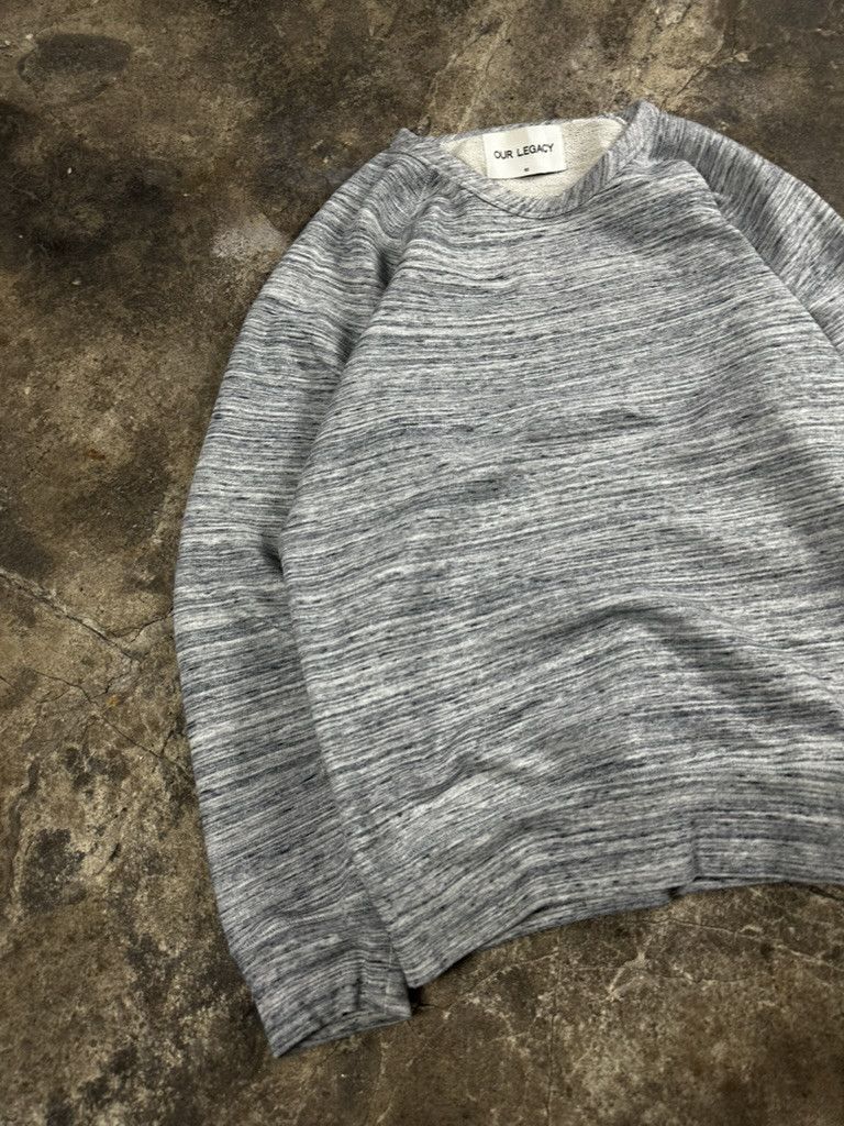 Our Legacy Our Legacy Basic Blank Blue Grey Melange Boxy Crewneck Size US M / EU 48-50 / 2 - 2 Thumbnail