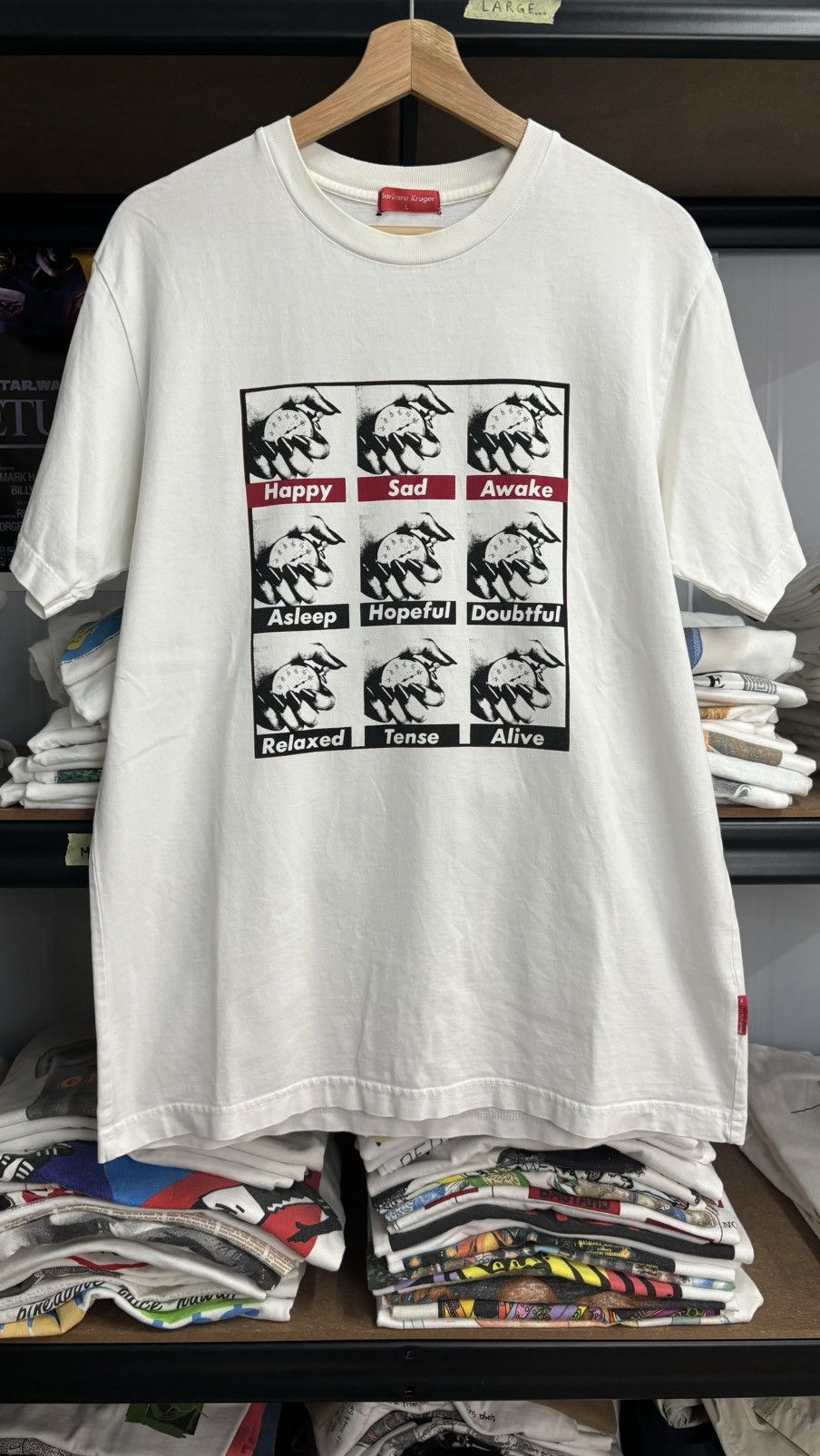Barbara Kruger × Vintage RARE! Vintage Barbara Kruger Happy Awake Art Size US L / EU 52-54 / 3 - 2 Thumbnail