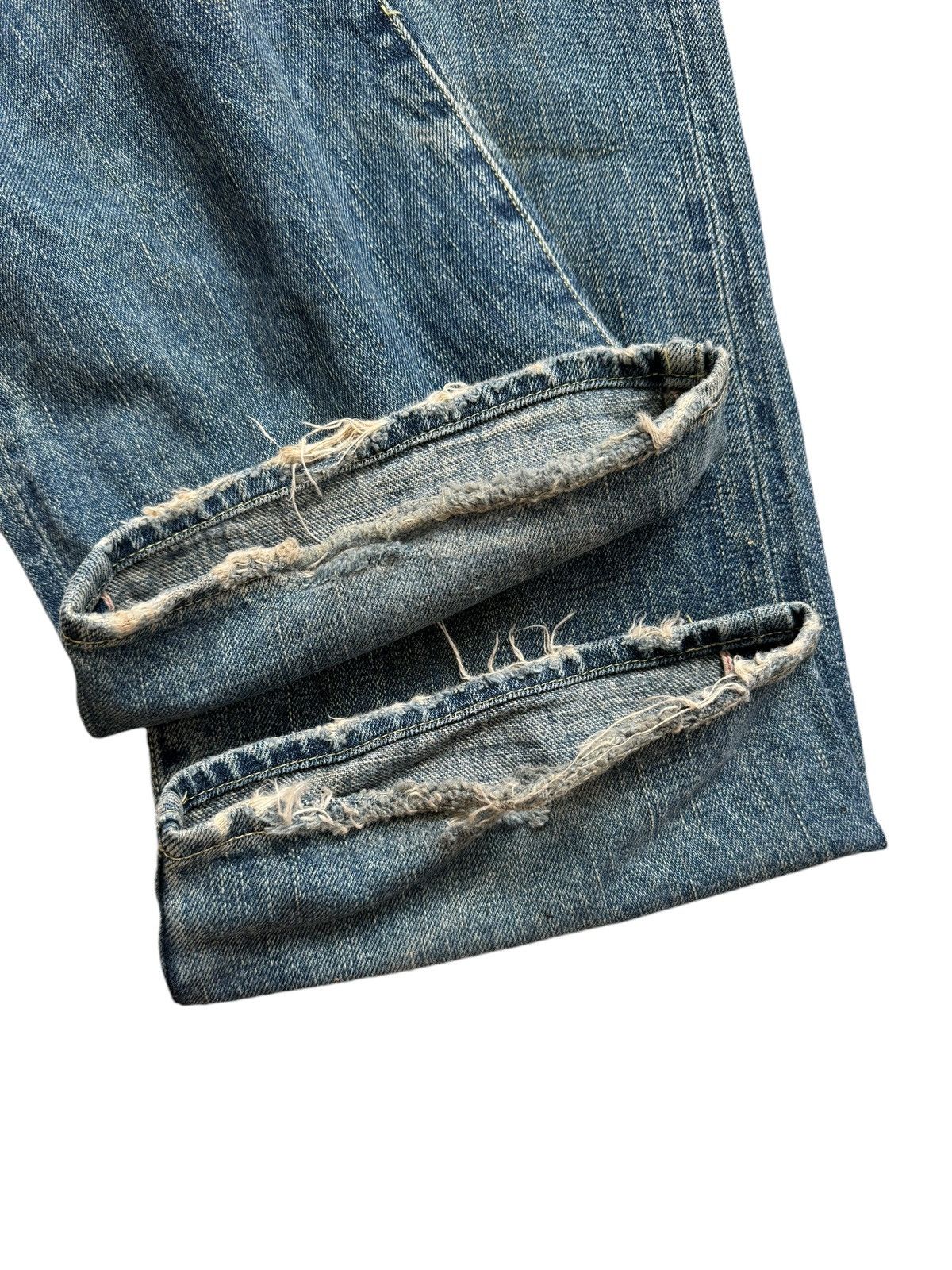 If Six Was Nine × Japanese Brand Japanese Brand Painter Splatter Ripped Selvedge Baggy Jeans Size US 33 - 14 Thumbnail