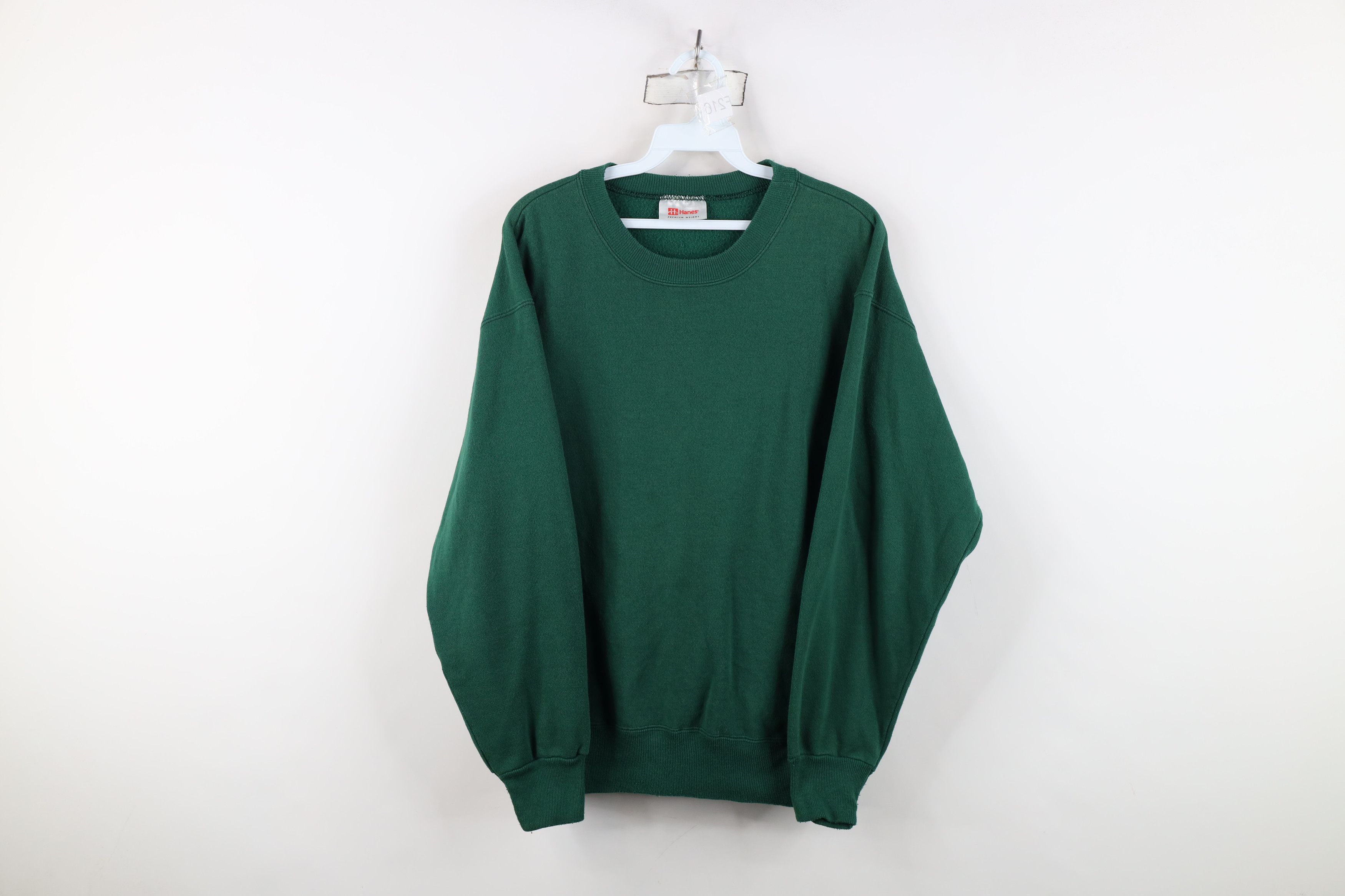 Vintage Vintage 90s Streetwear Crewneck Sweatshirt Hunter Green Size US M / EU 48-50 / 2 - 1 Thumbnail