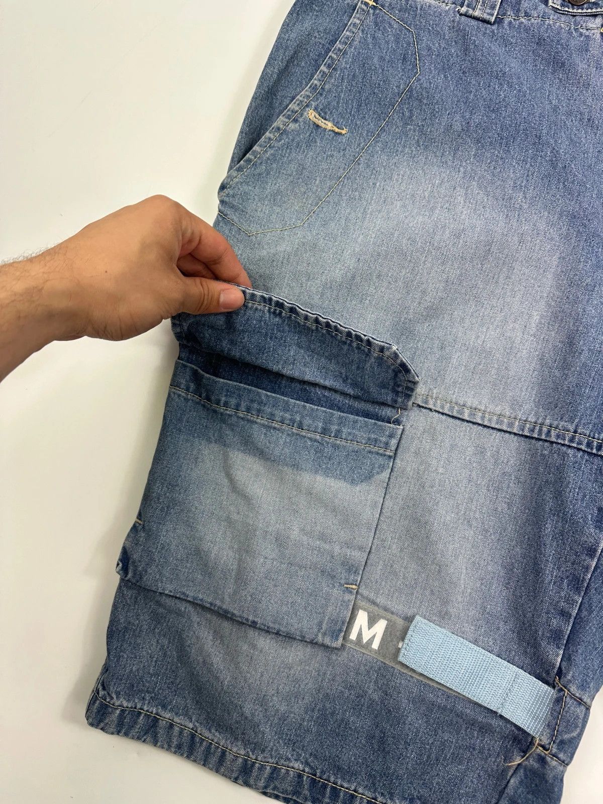 Marithe + Francois Girbaud Marithé + Francois Girbaud Wash Denim Baggy Short Jorts Size US 36 / EU 52 - 4 Thumbnail