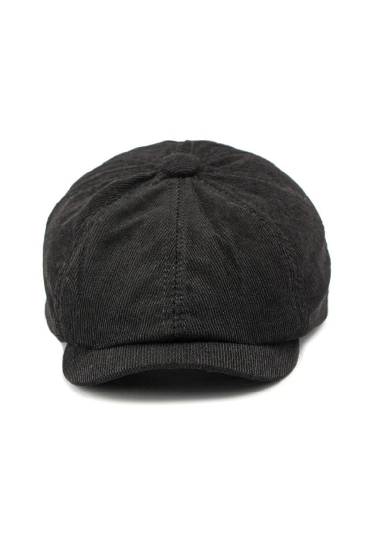 Other British Vintage Black Corduroy Octagonal Hat Size ONE SIZE - 2 Thumbnail
