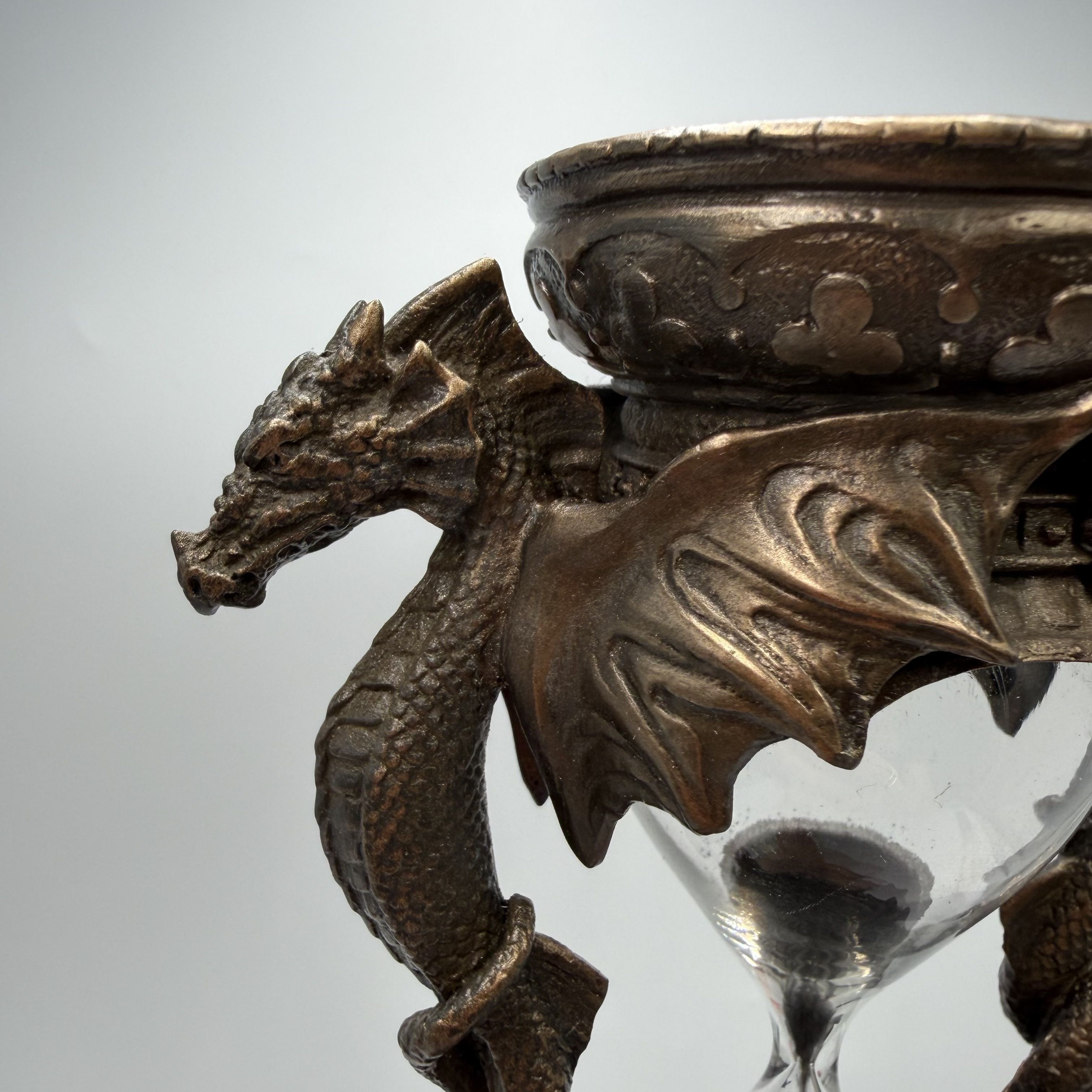Other Dragon Hourglass Bronze Finish Polystone Sand Timer Size ONE SIZE - 8 Thumbnail