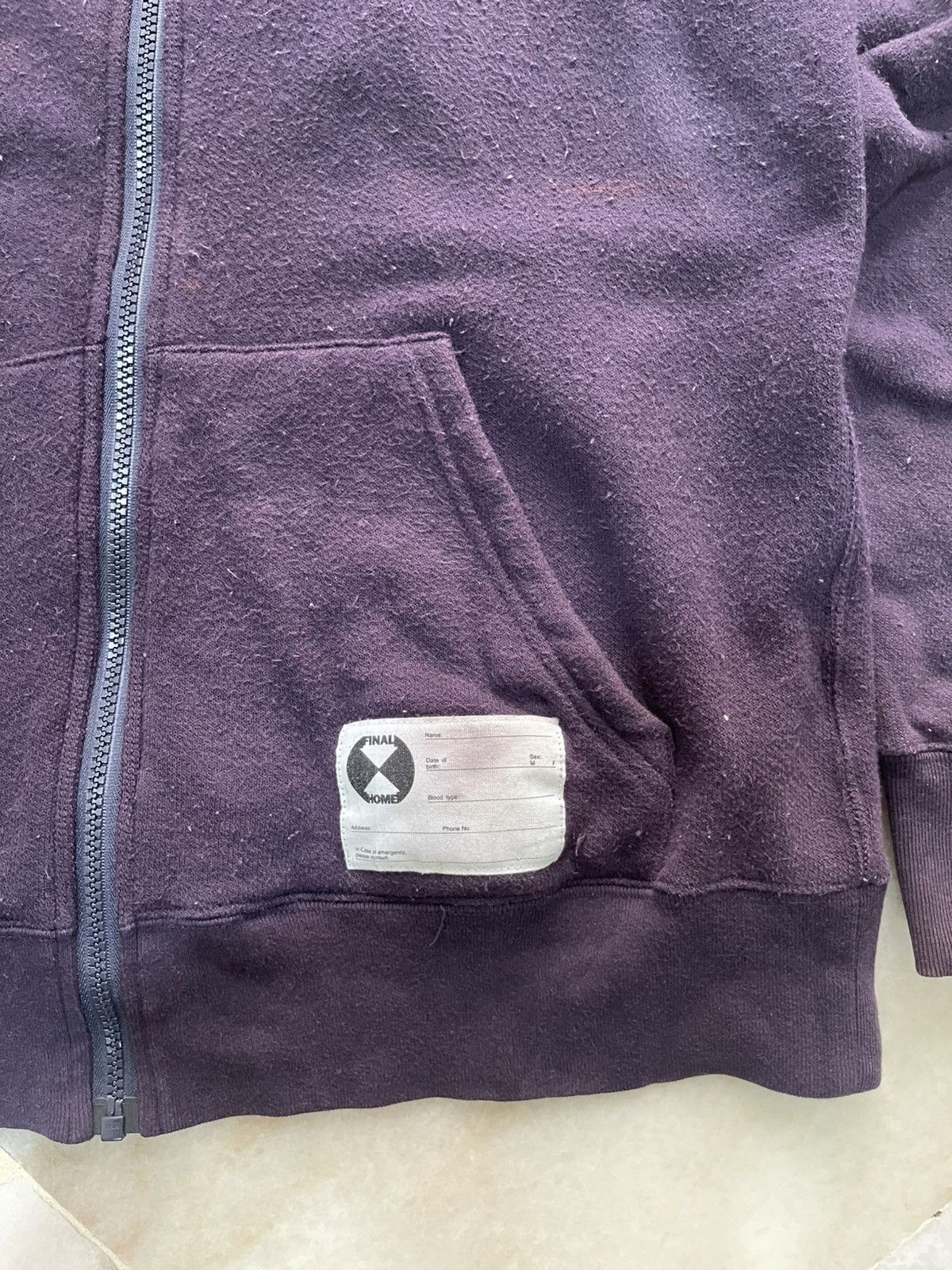 Final Home 90s Final Home Distressed Zipper Hoodie A2 Size US M / EU 48-50 / 2 - 12 Thumbnail