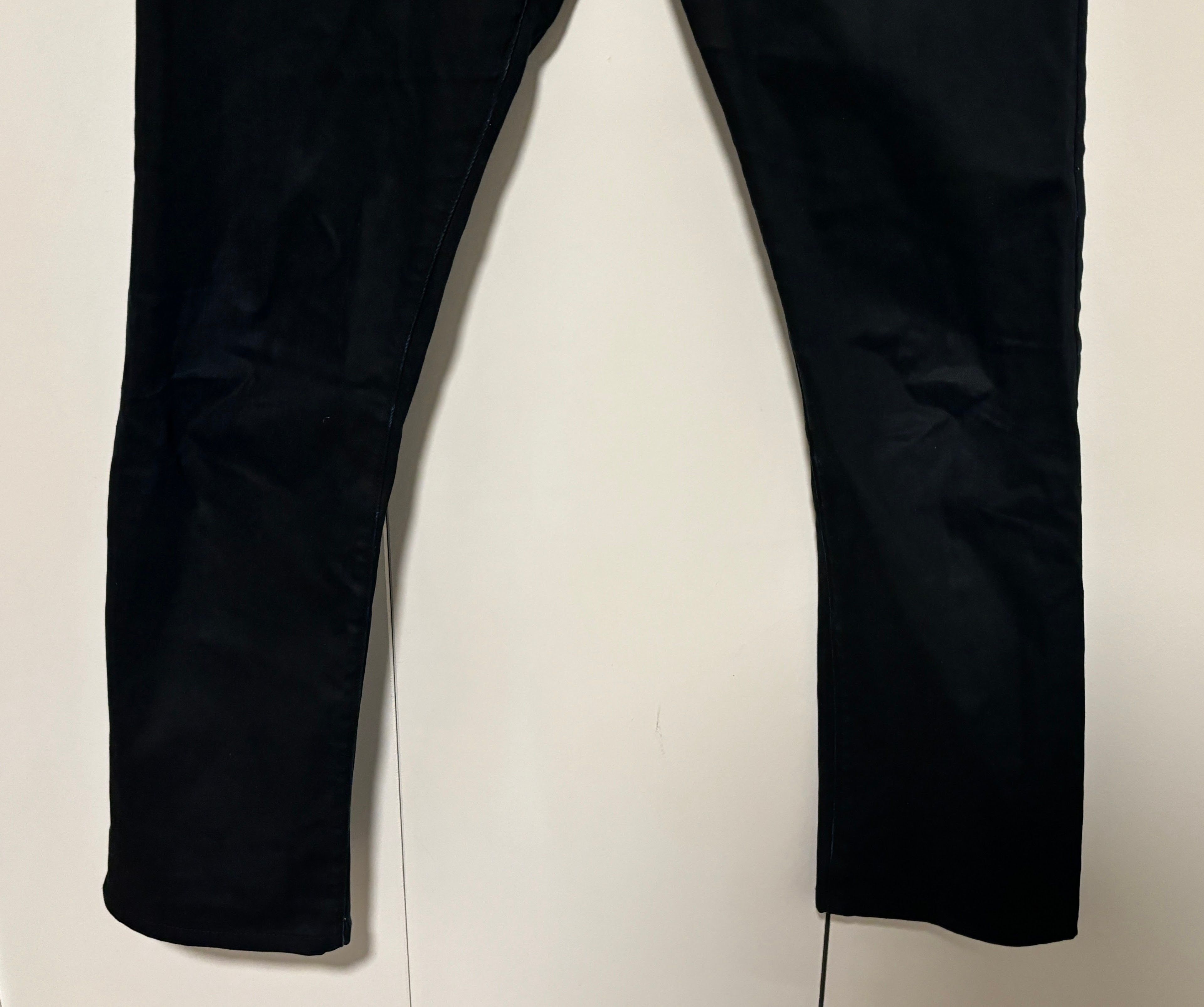 Raleigh Denim Slim Fit Raw Denim Button Fly Black Jeans Indigo Undertones Size US 30 / EU 46 - 9 Thumbnail