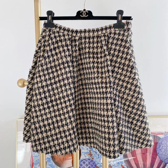 Dior Dior Thousand-bird checkered skirt Size 25" / US 0 / IT 36 - 1 Thumbnail