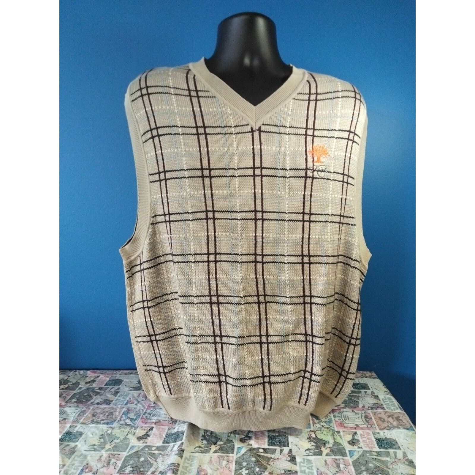 Other Bryon Nelson Tan Sweater Vest Men Size Large Golf Size US L / EU 52-54 / 3 - 1 Thumbnail