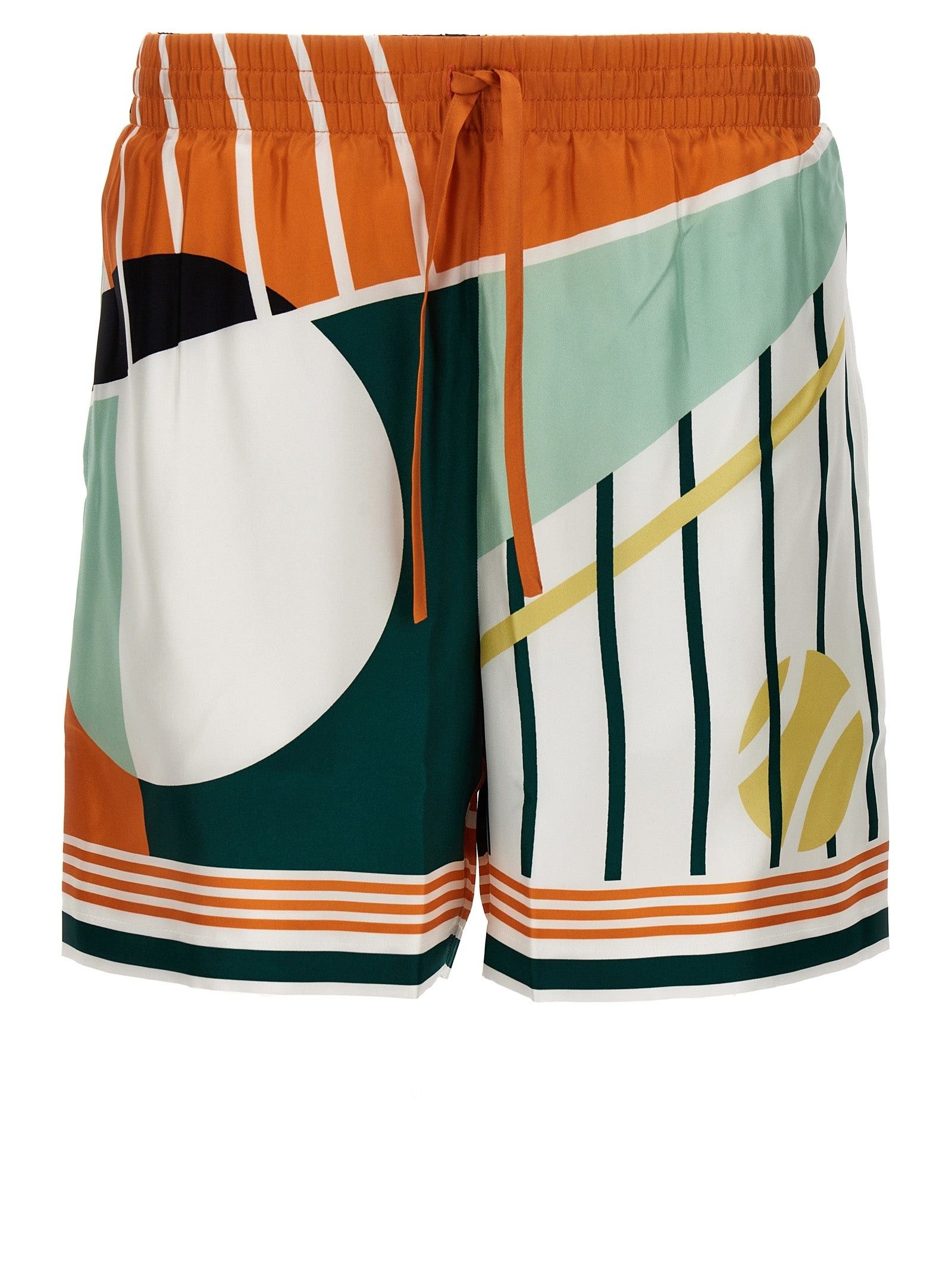 Casablanca o1mle0326 Drawstring Silk Short Court in Multicolor Size US 28 / EU 44 - 1 Thumbnail