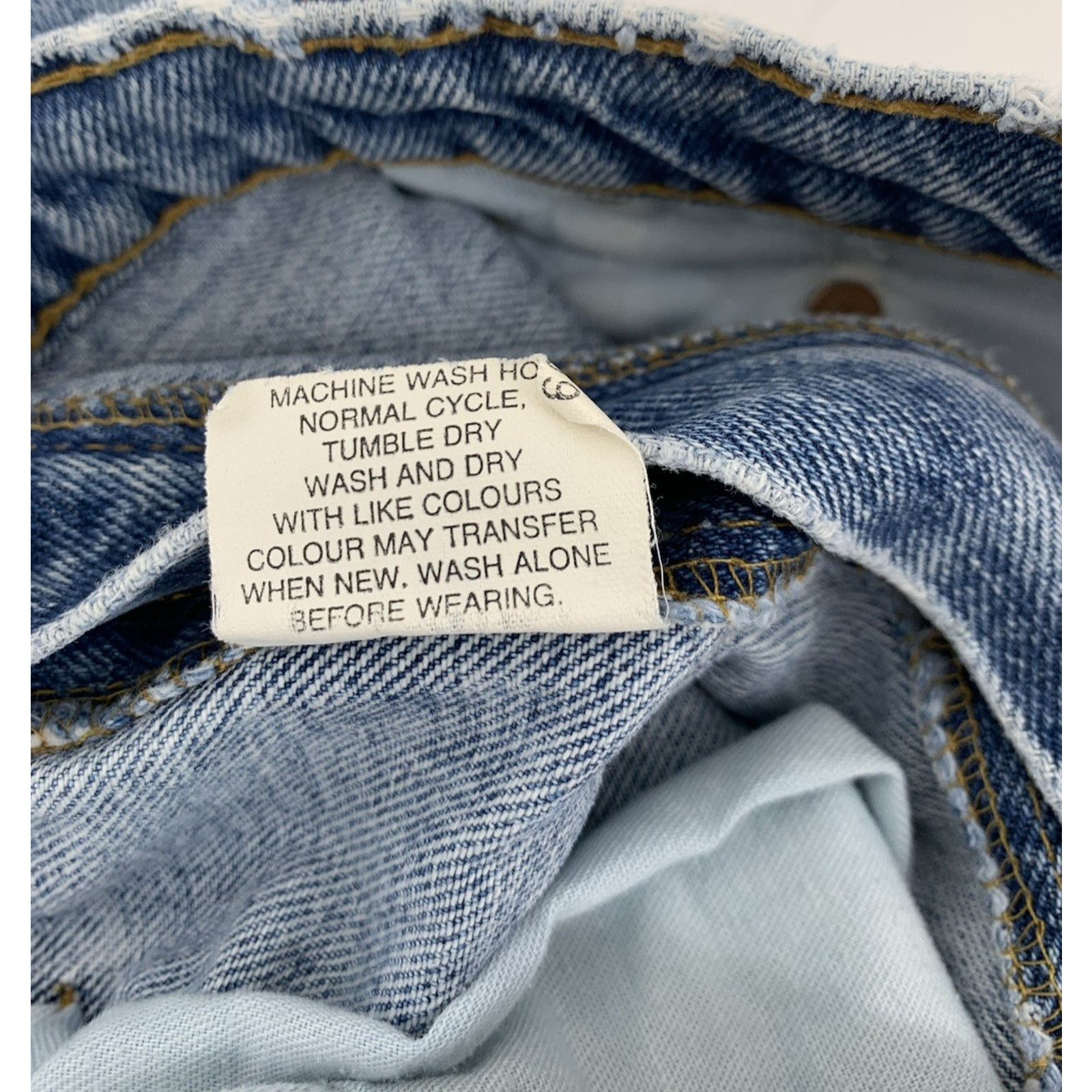 Levi's VTG Levi’s 550 Jeans 39x30 Blue Relaxed Fit Tapered *HOLES* Size US 39 - 7 Thumbnail