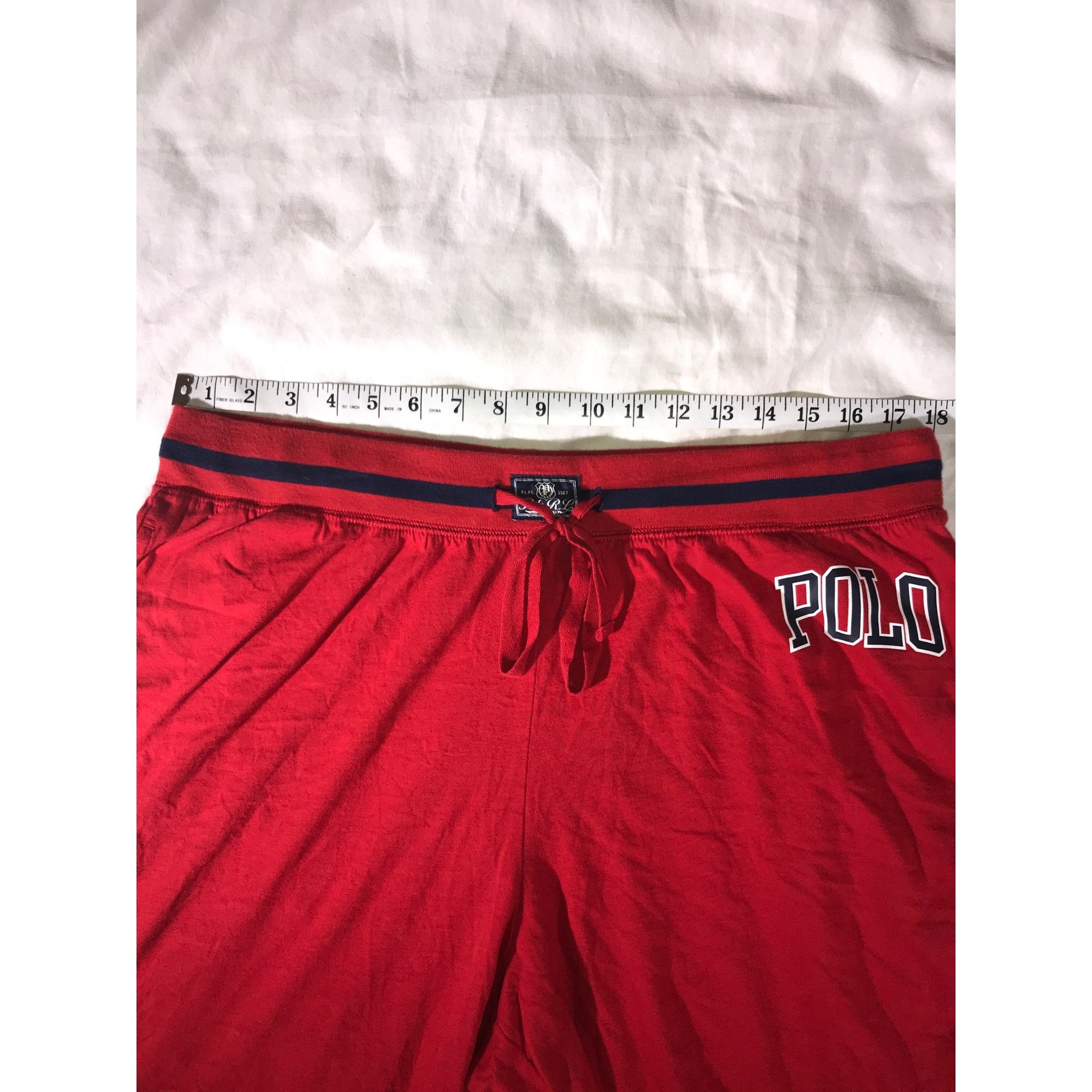 Polo Ralph Lauren Polo Ralph Lauren Mens Red Drawstring Sleepwear Lounge Short Size US 34 / EU 50 - 5 Thumbnail