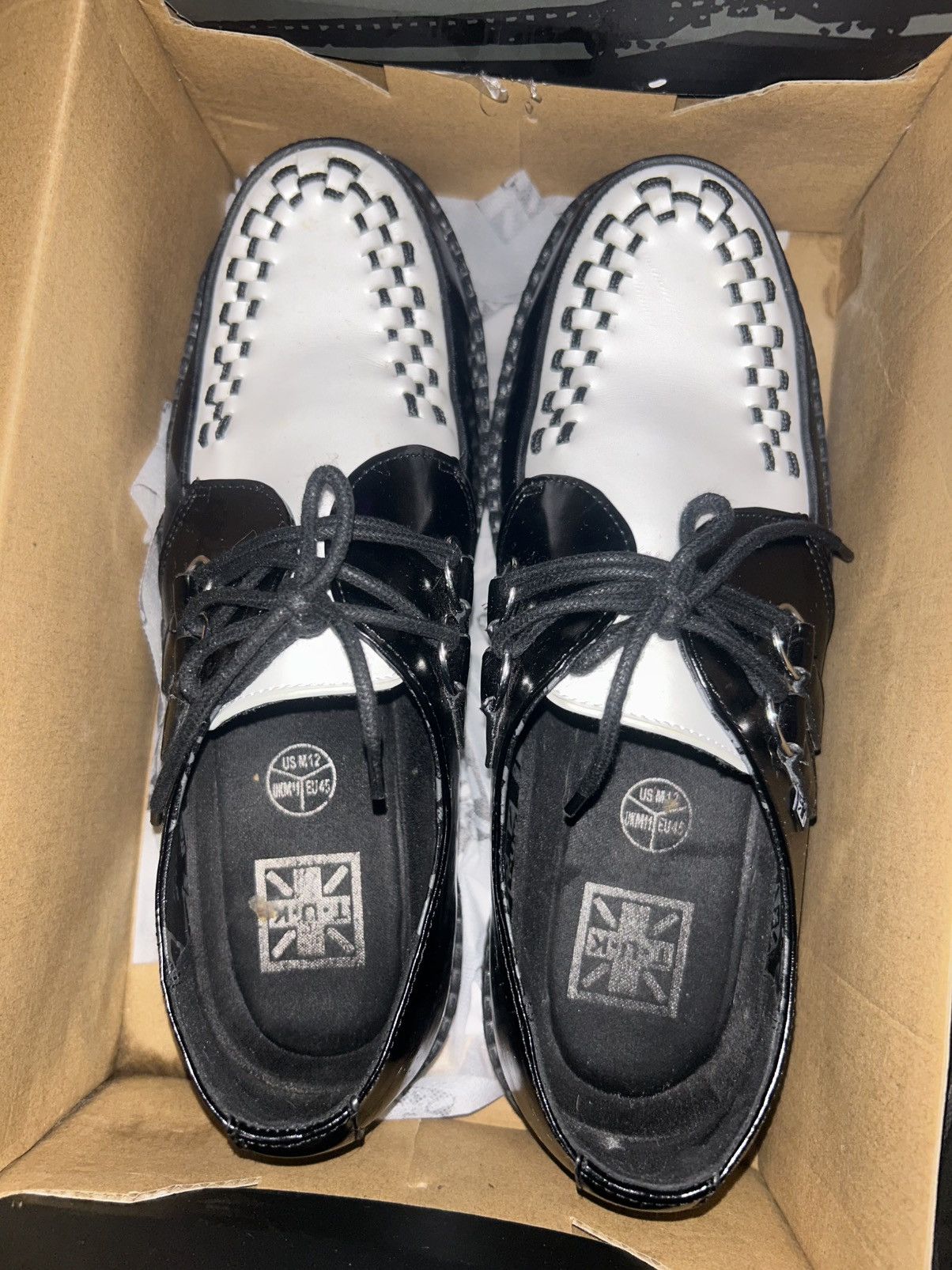 T.U.K. Footwear Classic Two-Tone Viva Mondo Creepers Size US 12 / EU 45 - 4 Thumbnail