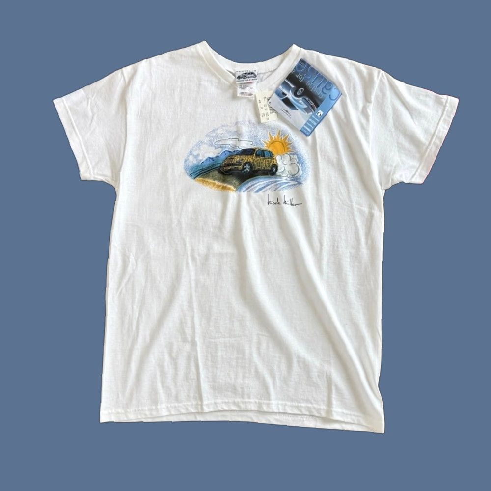Anvil VINTAGE Women’s Anvil T-Shirt Size L White 90s Cars PT Cruiser NWT Size L / US 10 / IT 46 - 1 Thumbnail