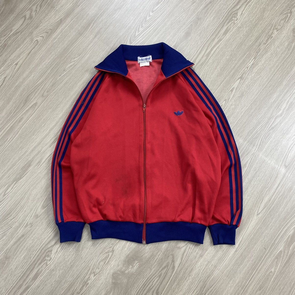 Adidas × Japanese Brand × Vintage Vintage Adidas Descente Blue Track Jacket Rare Size US L / EU 52-54 / 3 - 2 Thumbnail