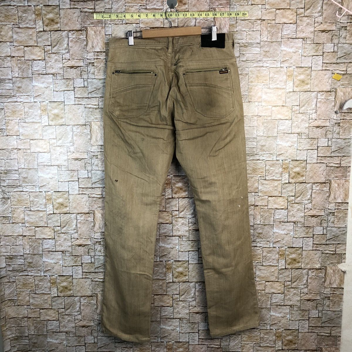 Japanese Brand Back Number Brown Cargo Multipocket Pants #A1155 Size US 32 / EU 48 - 12 Thumbnail