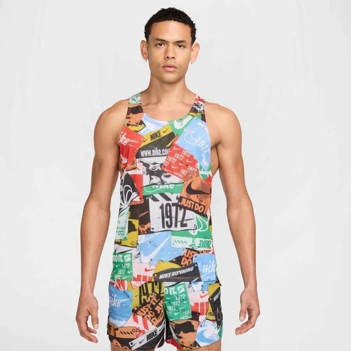 Nike Size Medium - Nike Dri-Fit Fast Run Energy Running Singlet G Size US M / EU 48-50 / 2 - 1 Thumbnail