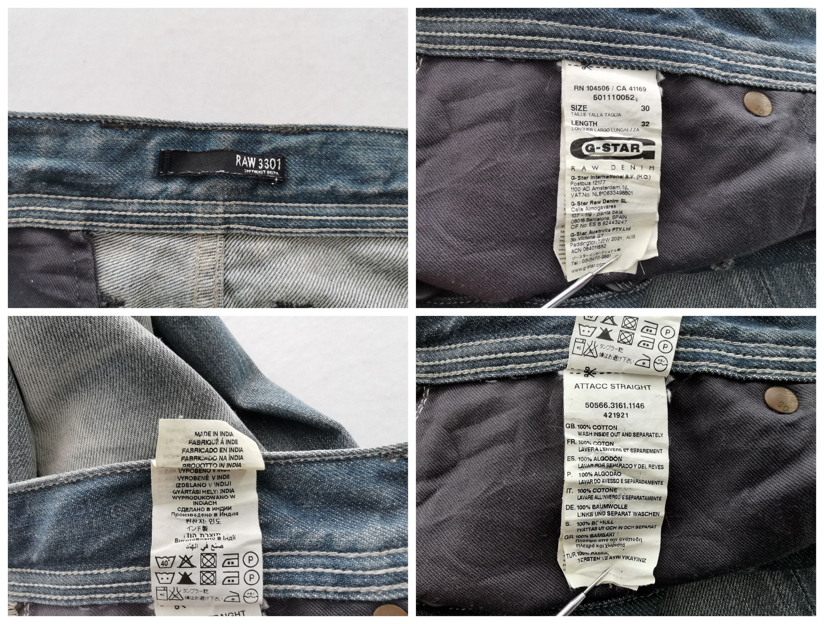G-Star Vintage G-Star Raw Denim Jeans Waist 31 Size US 31 - 9 Thumbnail