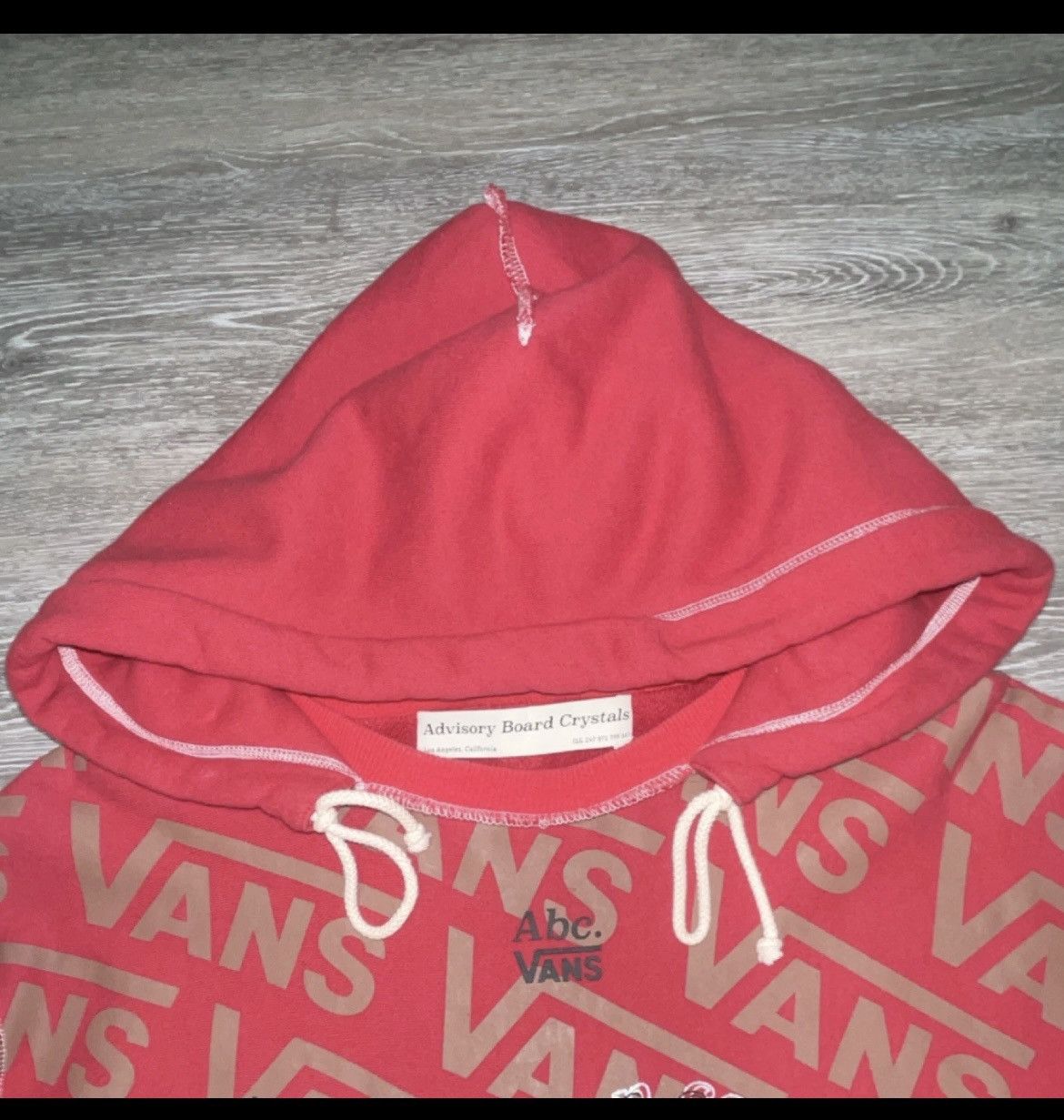 Advisory Board Crystals × Vans Vans Advisory Board Crystals Opal Shoebox Hoodie XL Red Size US XL / EU 56 / 4 - 7 Thumbnail